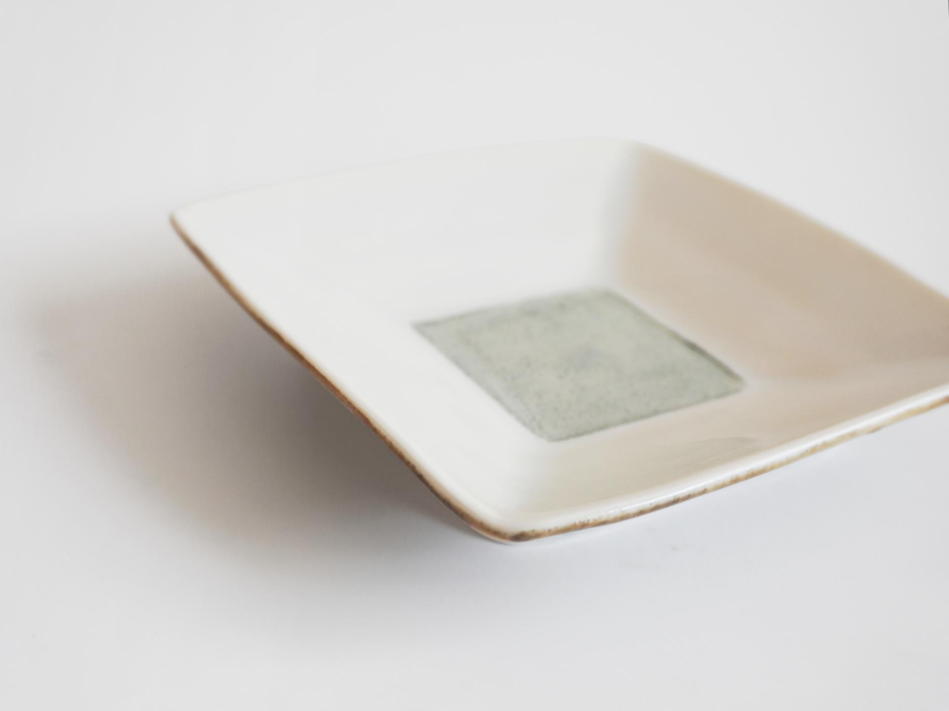 Frame Square Plate - White