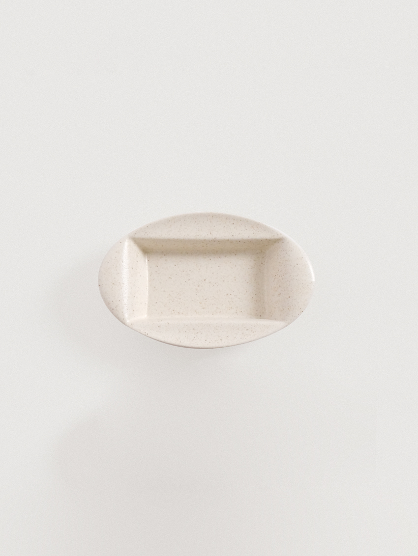 Soil Oval Sauce Bowl - Sand