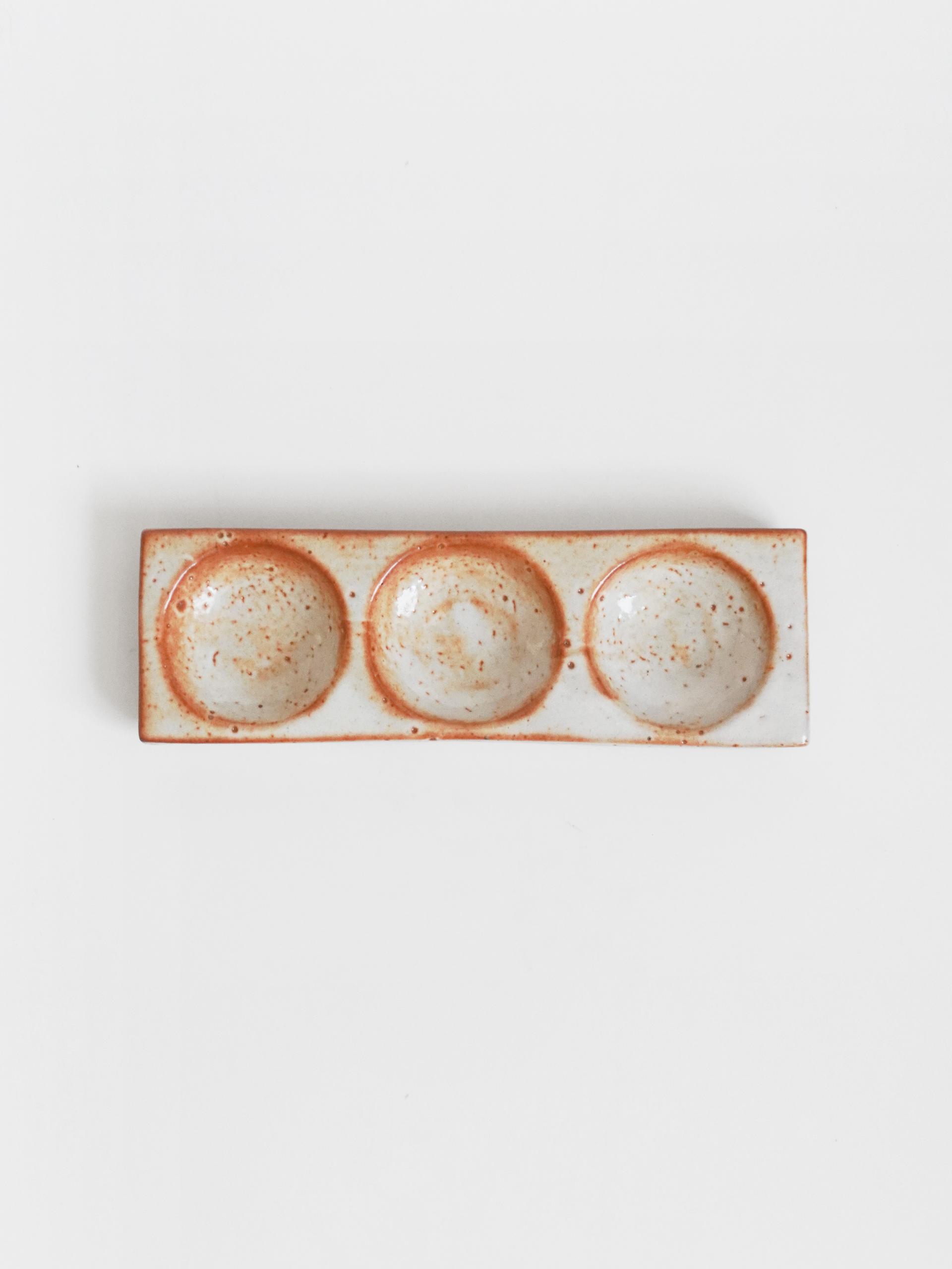 Round Brick Sauce Bowl - 3구