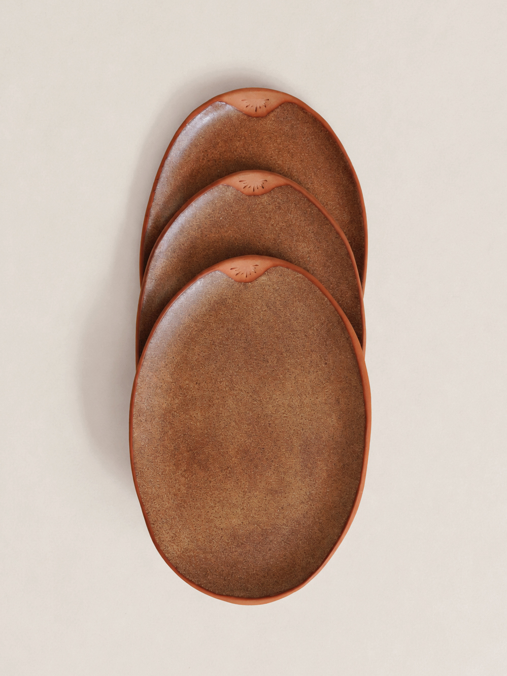 Olive Plate - Brown