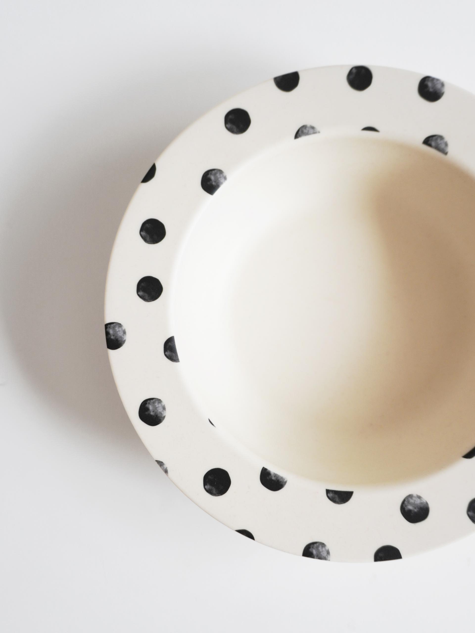 Dot Pattern Picnic Bowl
