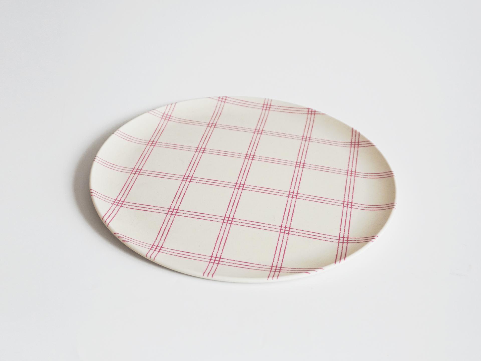 Pink Pattern Picnic Plate (L)