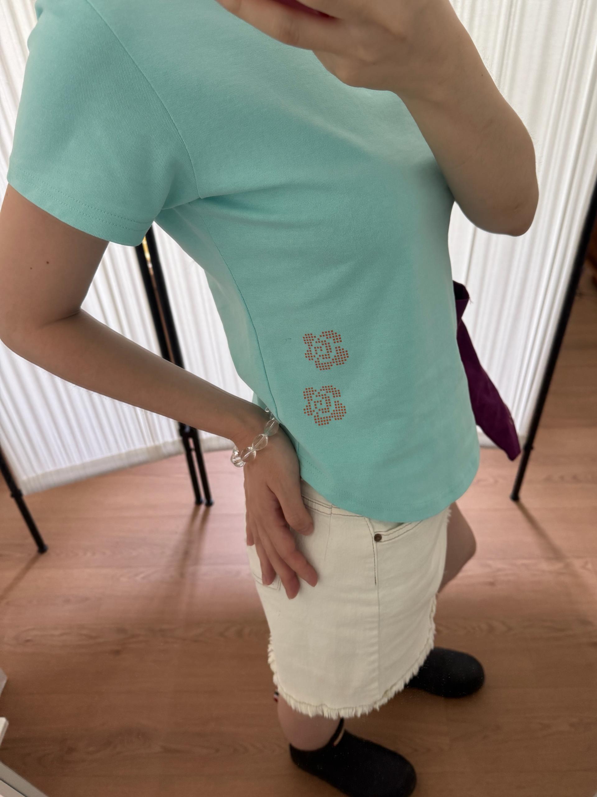 Flower Hunt T Shirt - Mint