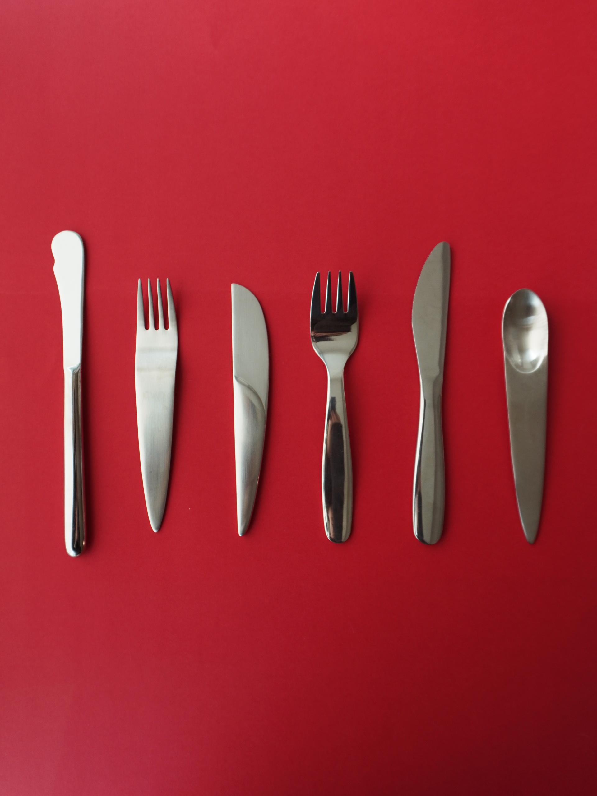 Modern Steel Cutlery - 3 Type