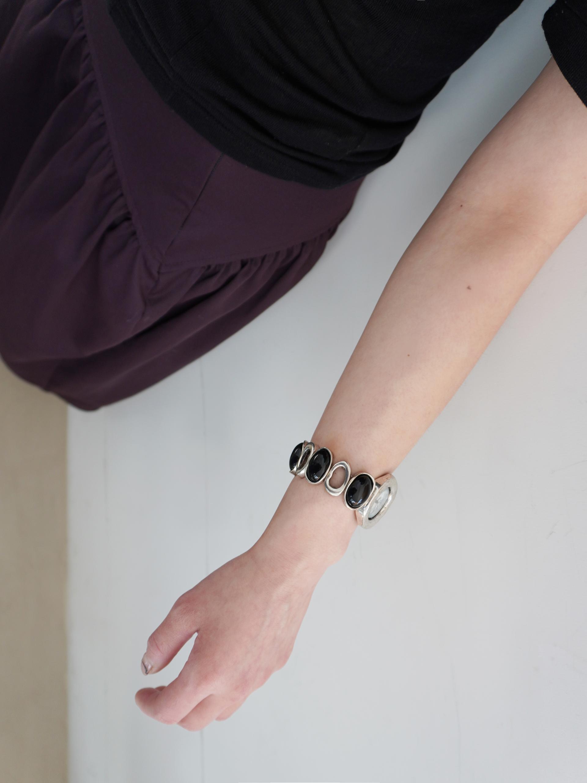 Paris Black Oval Watch