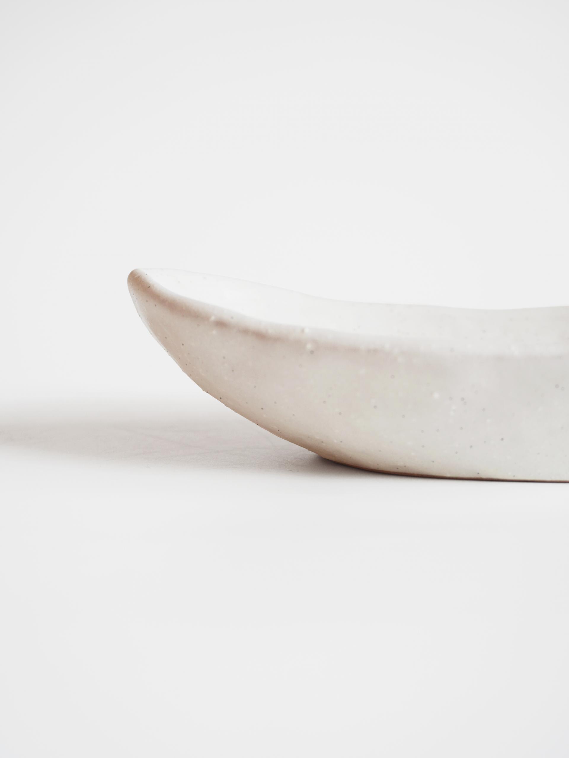 White Ship Oval Plate