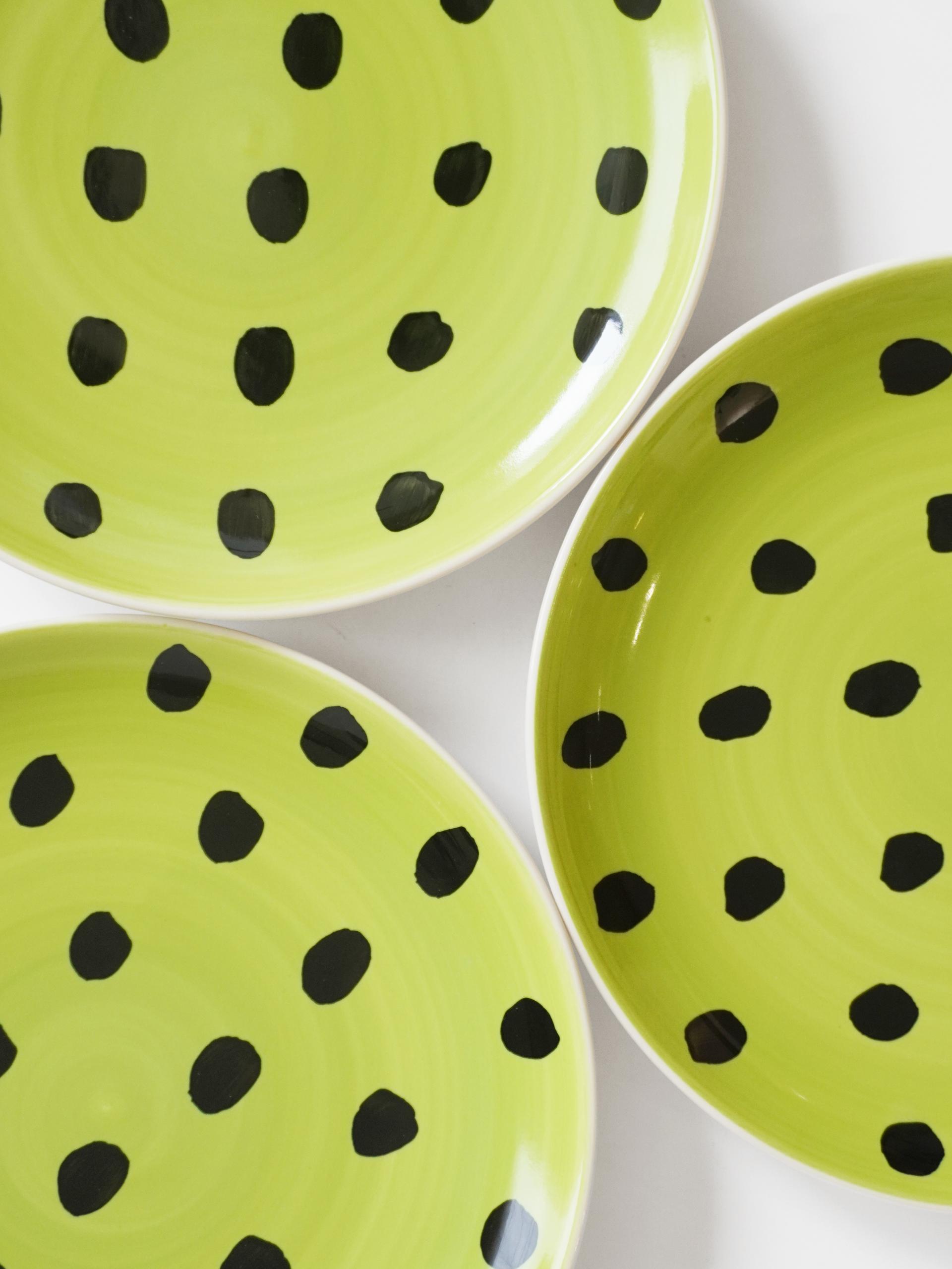 Polka Watermelon Plate
