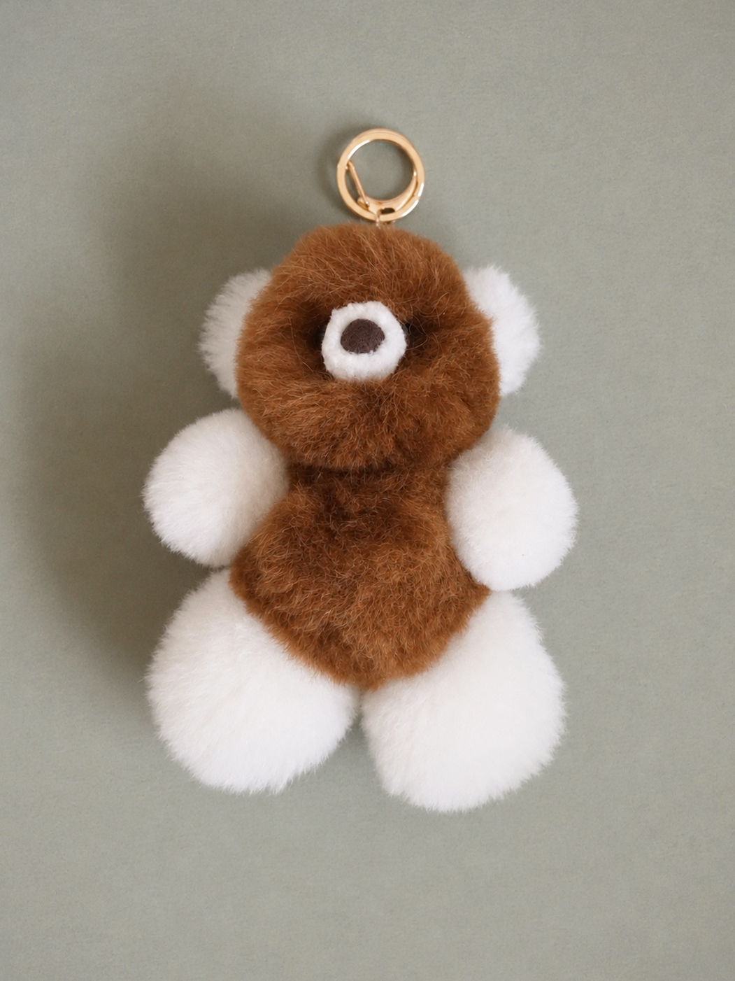 Alpaca Teddy Bear Keyring No.10