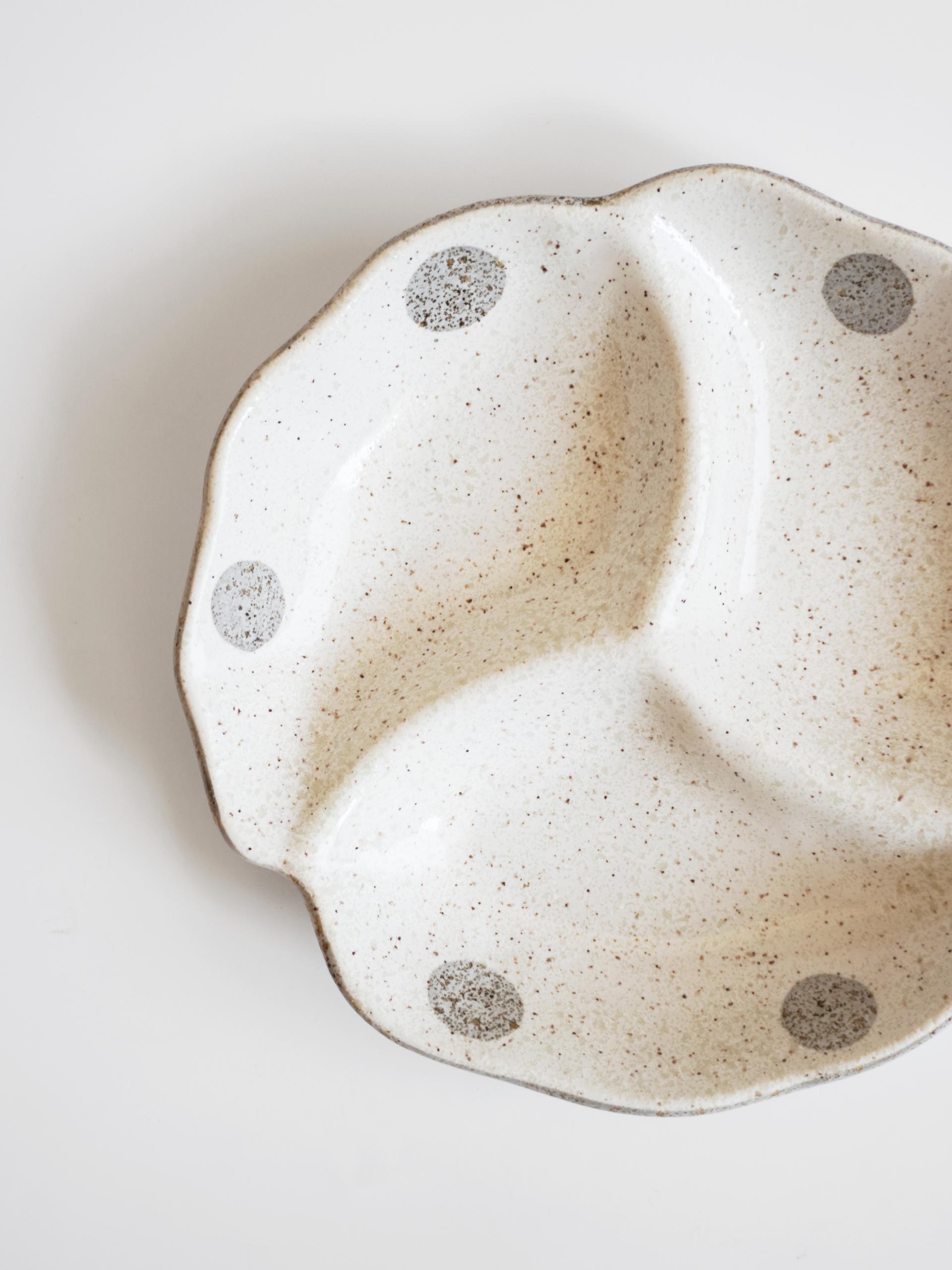 Dot Ceramic Plate - 3구 쉐어