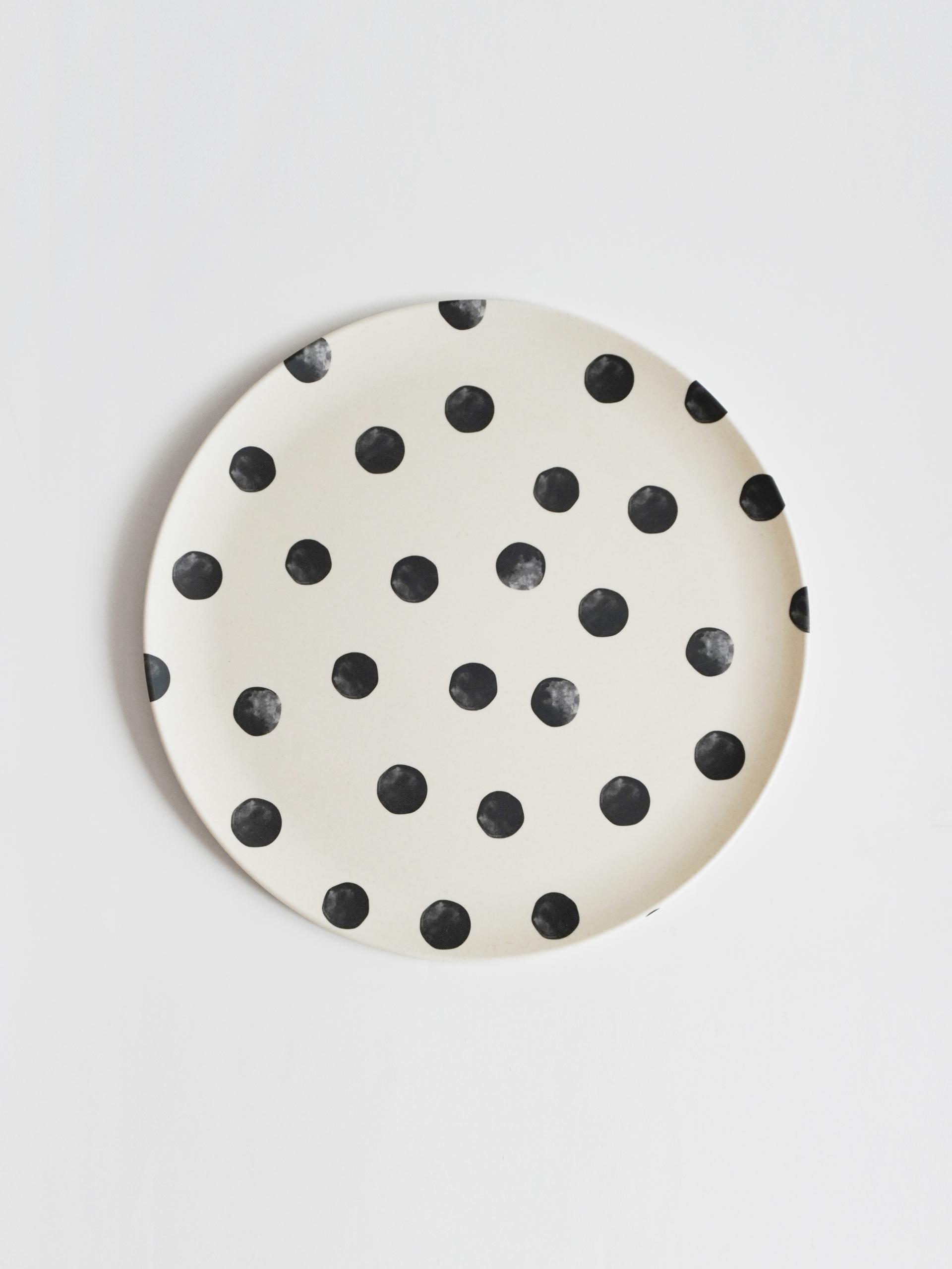 Dot Pattern Picnic Plate (L)