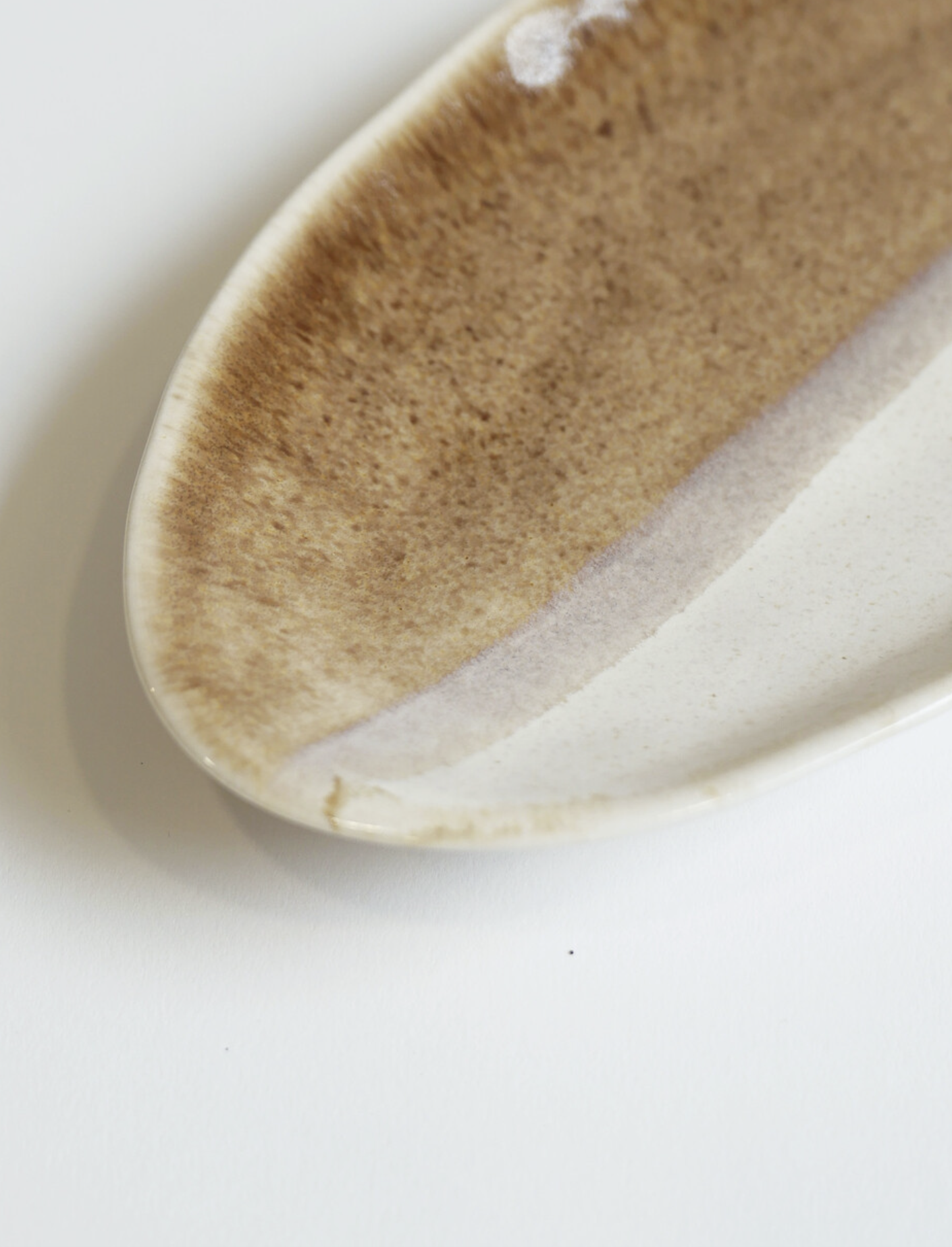 Long Plate - Oat Brown