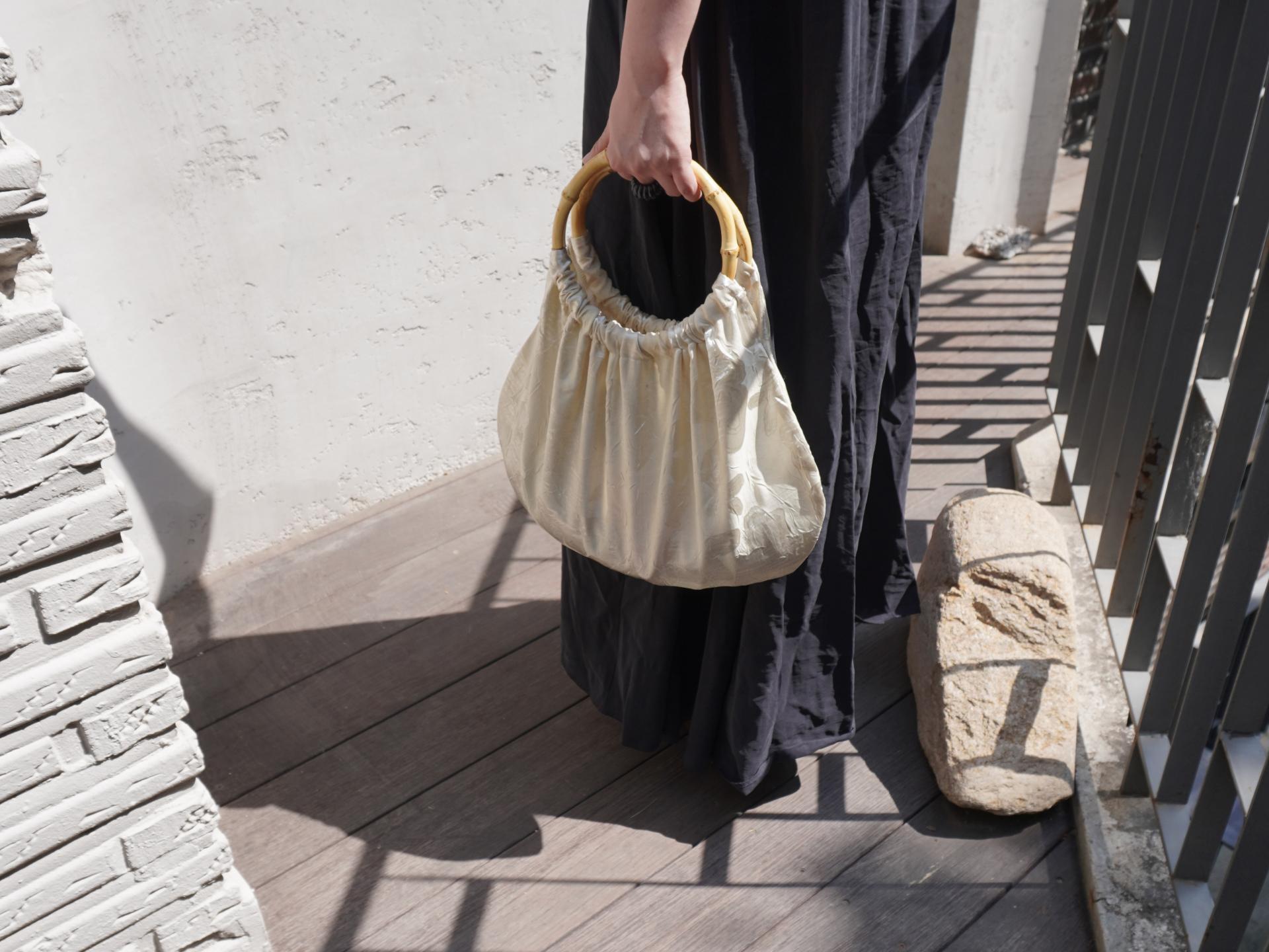Glow Bamboo Handle Bag - Lime
