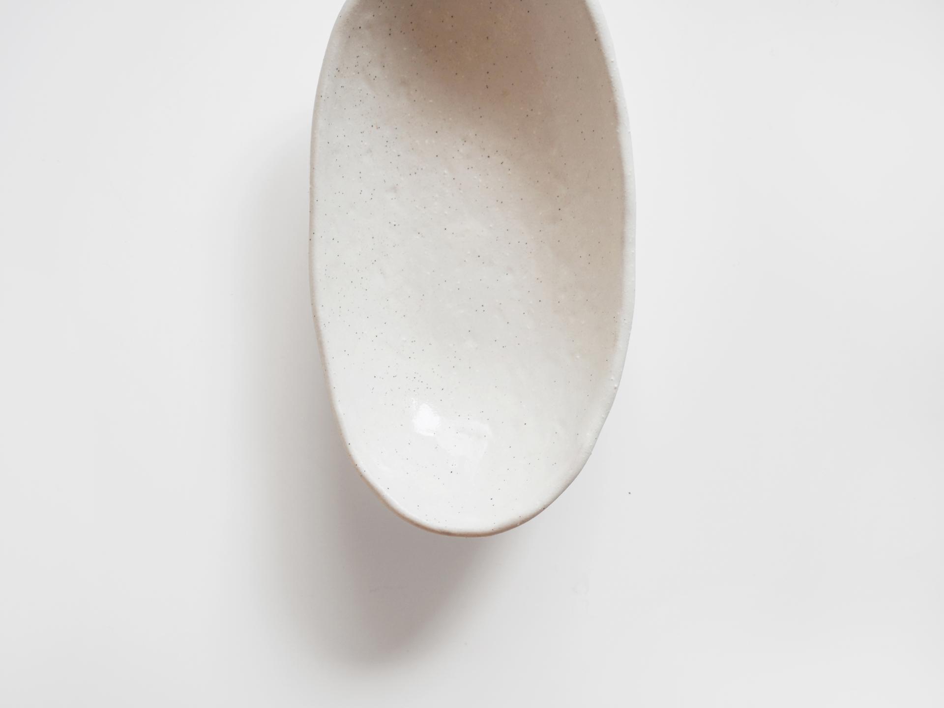 White Ship Oval Plate