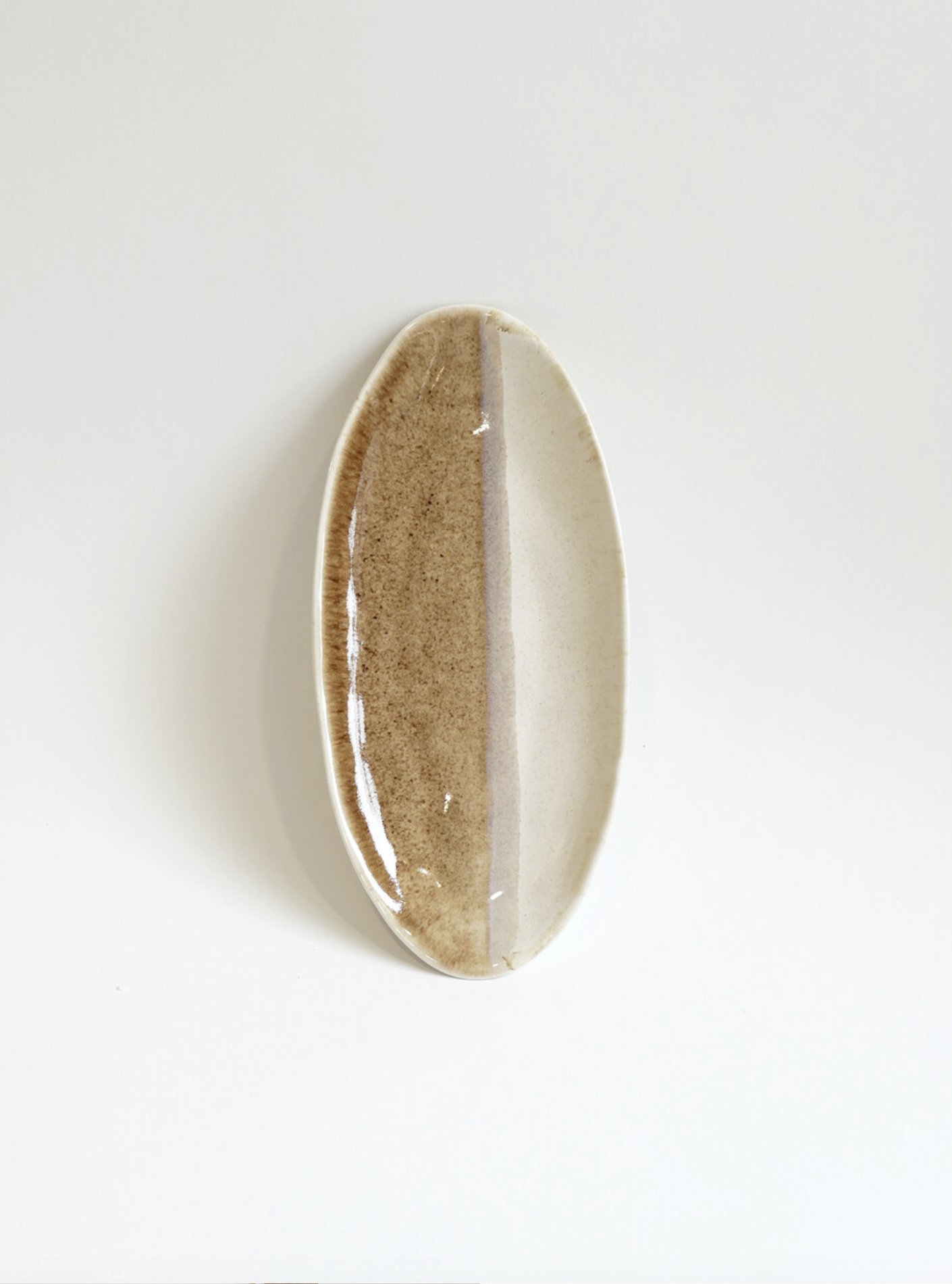 Long Plate - Oat Brown