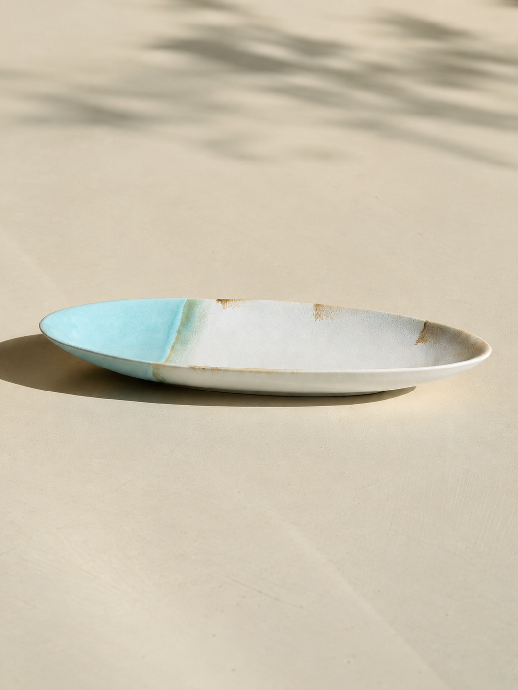 Long Plate - Matte Blue