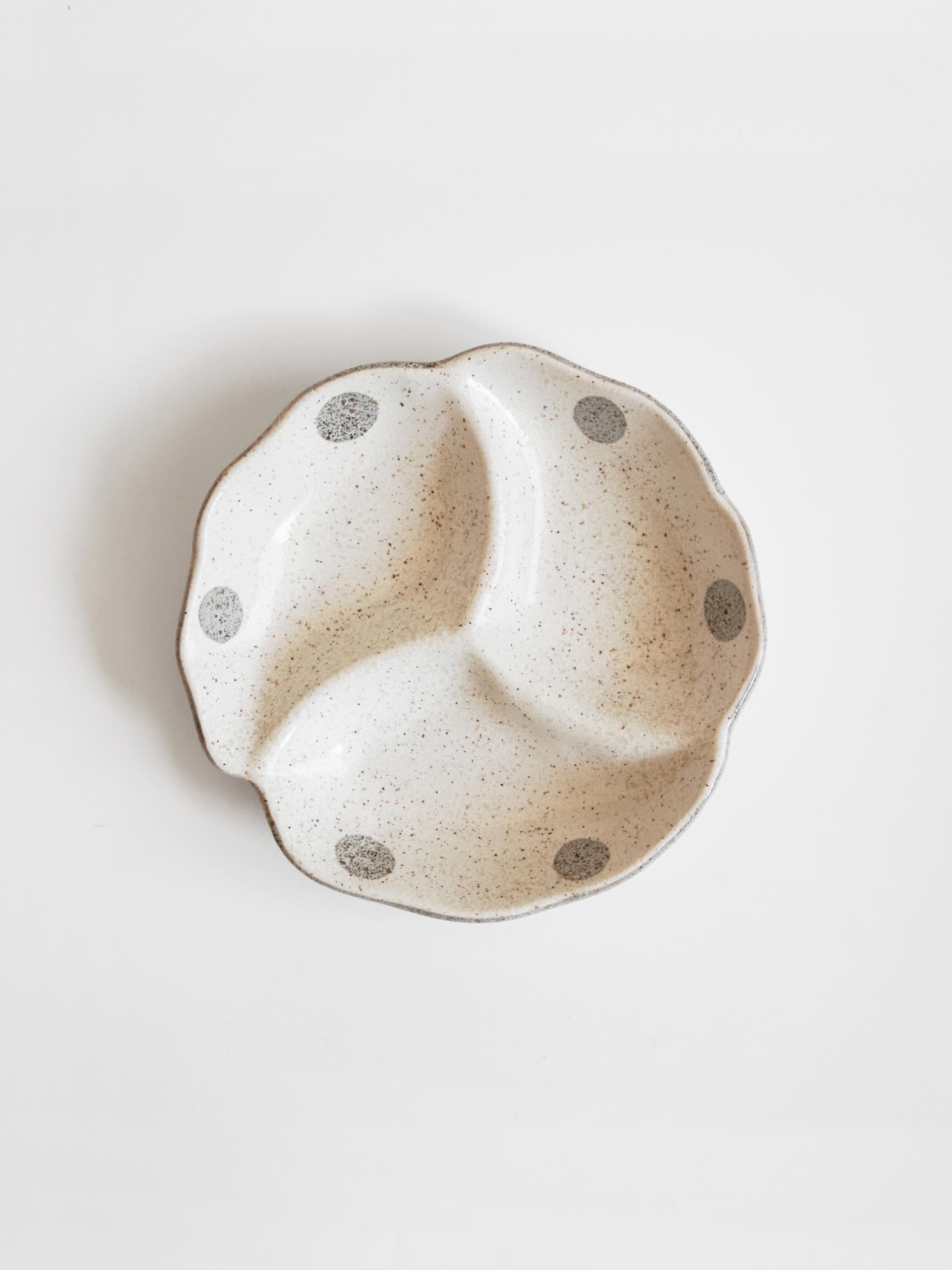 Dot Ceramic Plate - 3구 쉐어