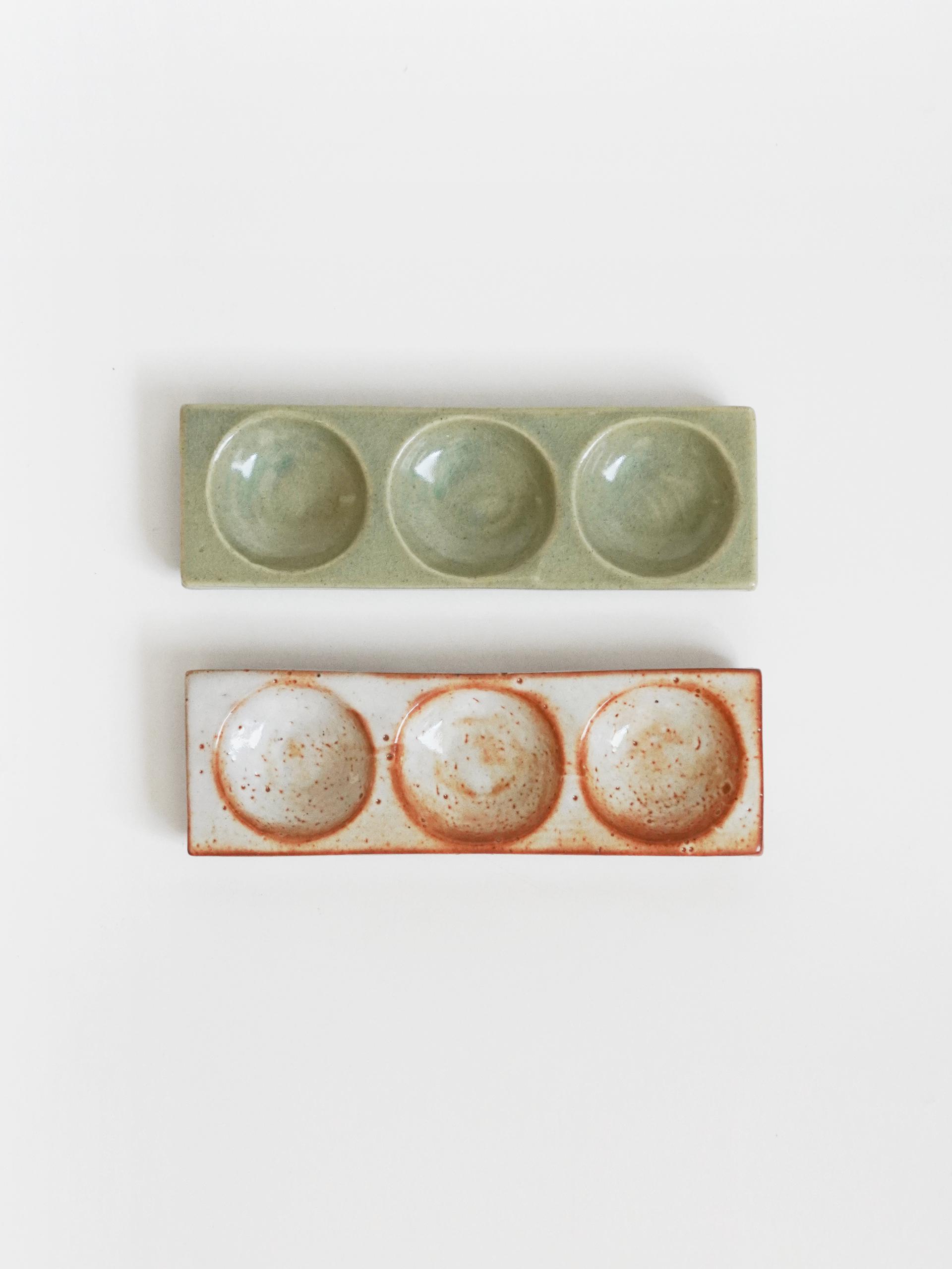 Round Brick Sauce Bowl - 3구