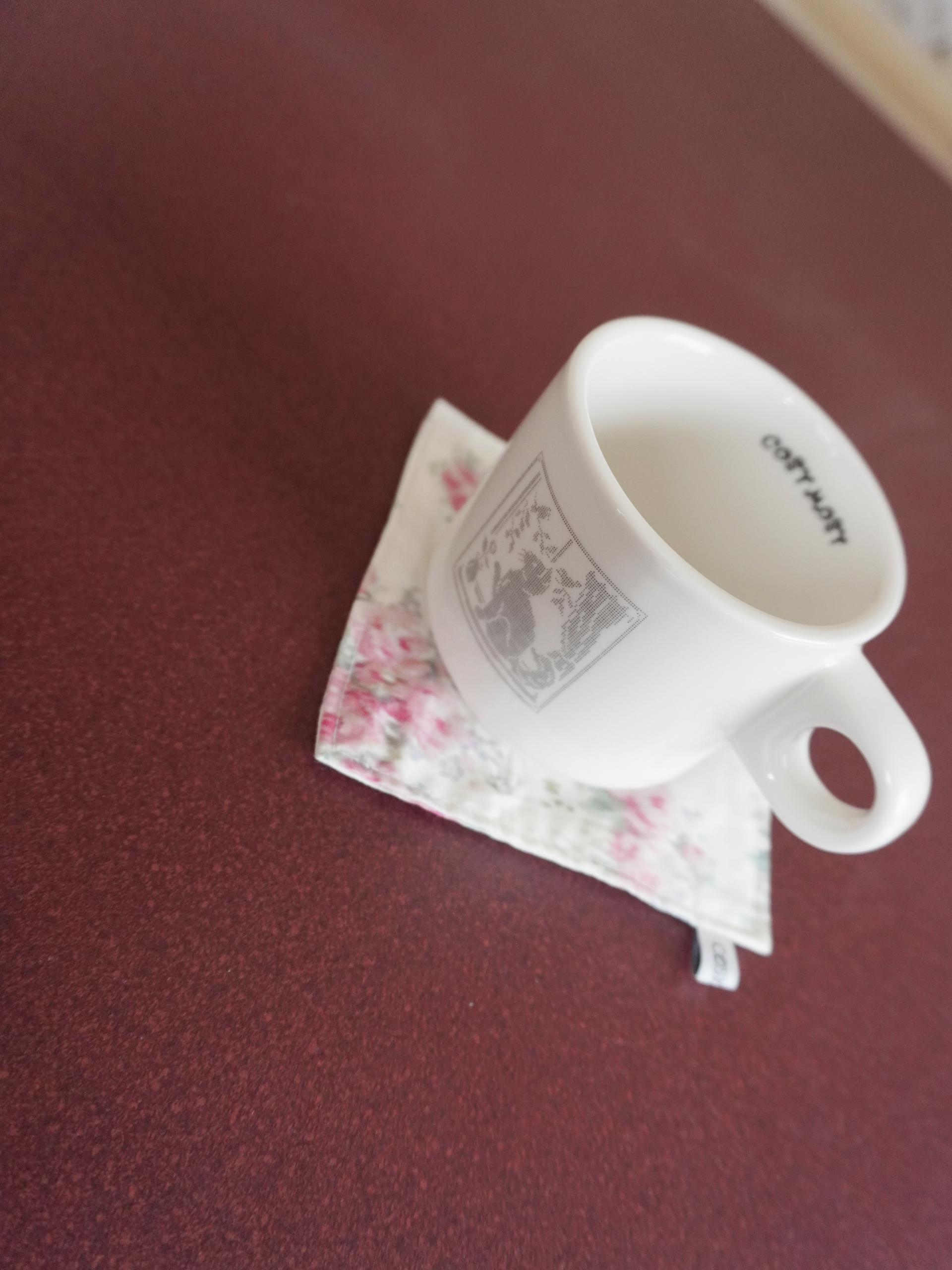 Cottage Rose Kitchen Cloth Coaster - 2 Color