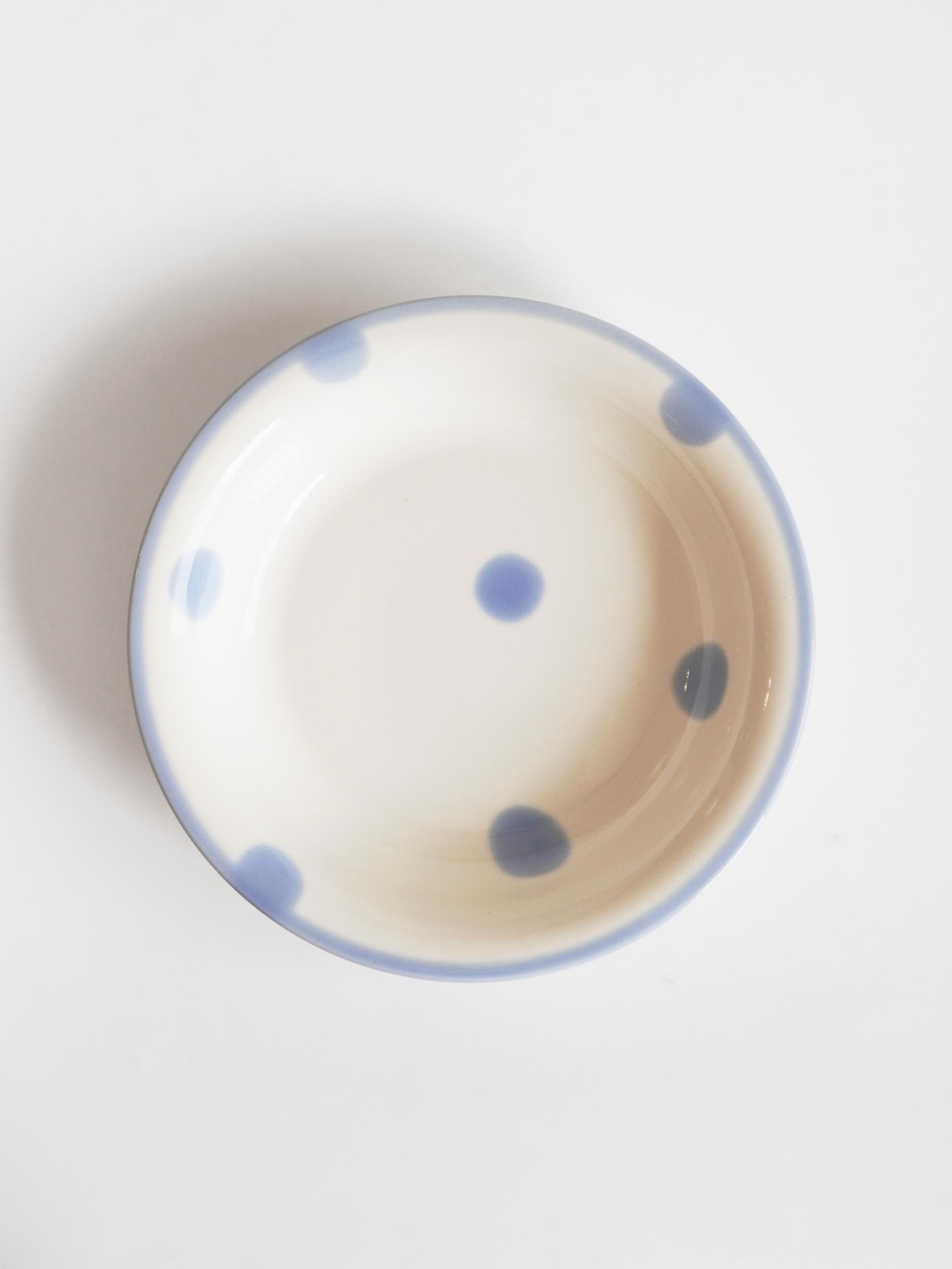 Milk Blue Dot Bowl