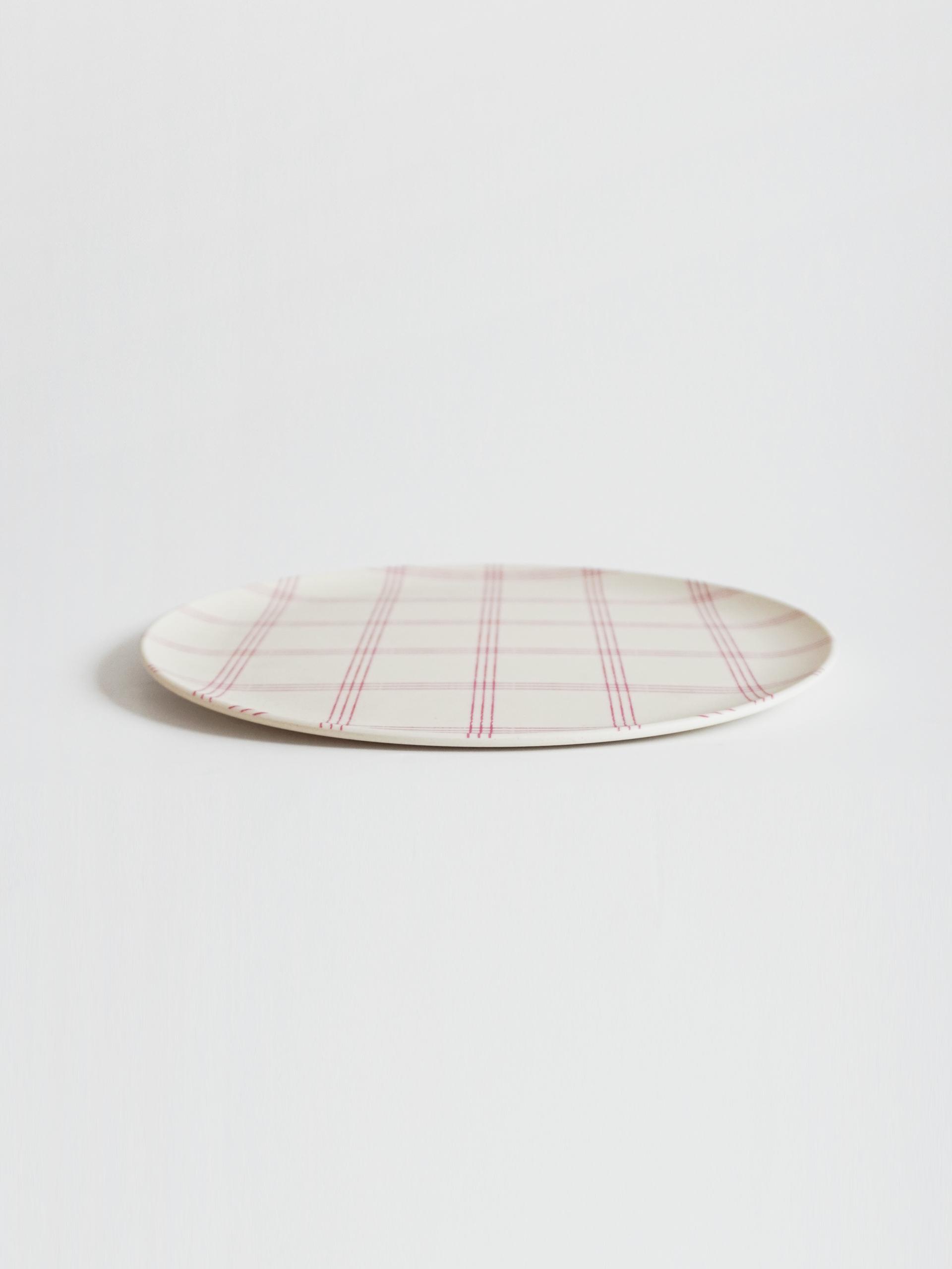 Pink Pattern Picnic Plate (L)