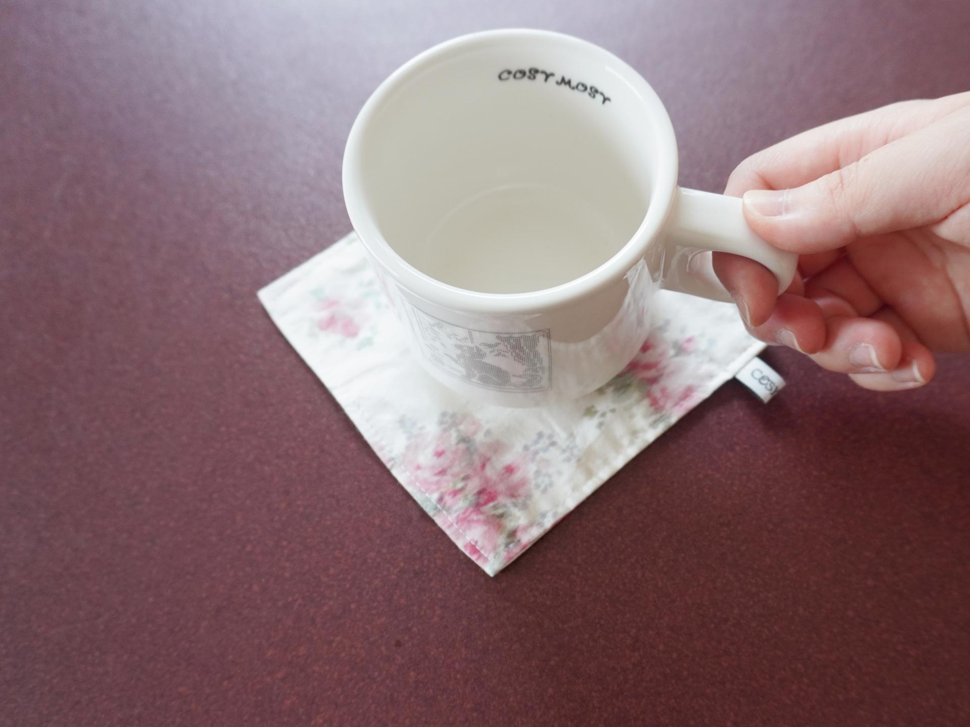 Cottage Rose Kitchen Cloth Coaster - 2 Color