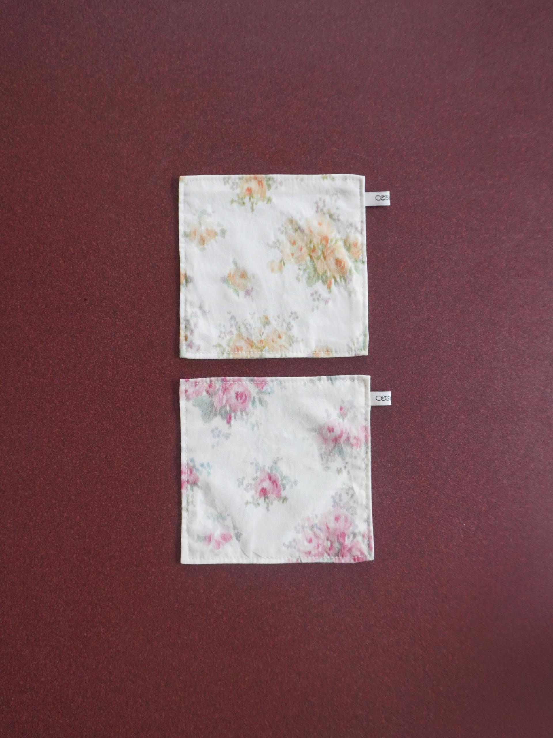 Cottage Rose Kitchen Cloth - Coaster (Yellow)