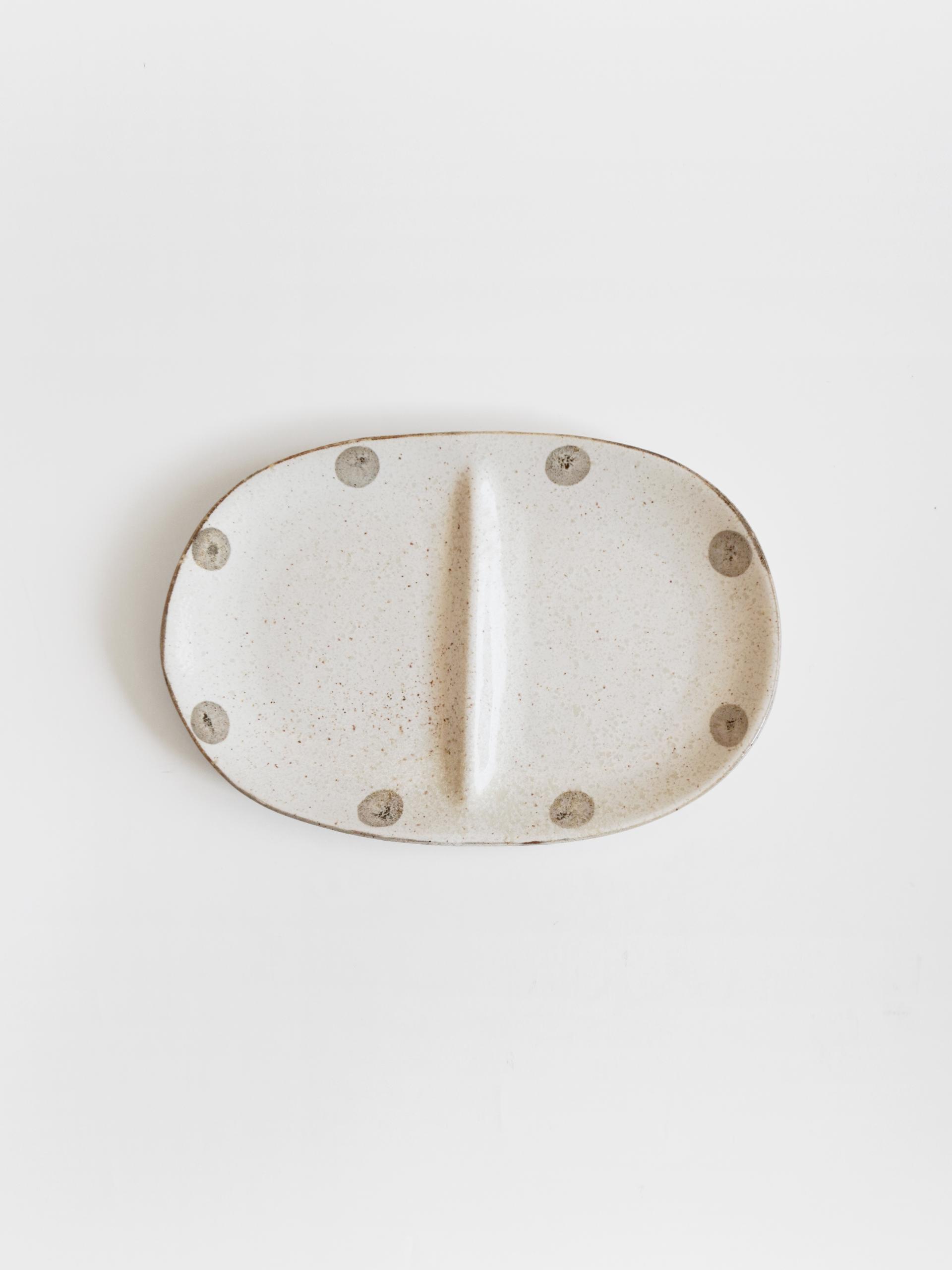 Dot Ceramic Plate - 2구 쉐어