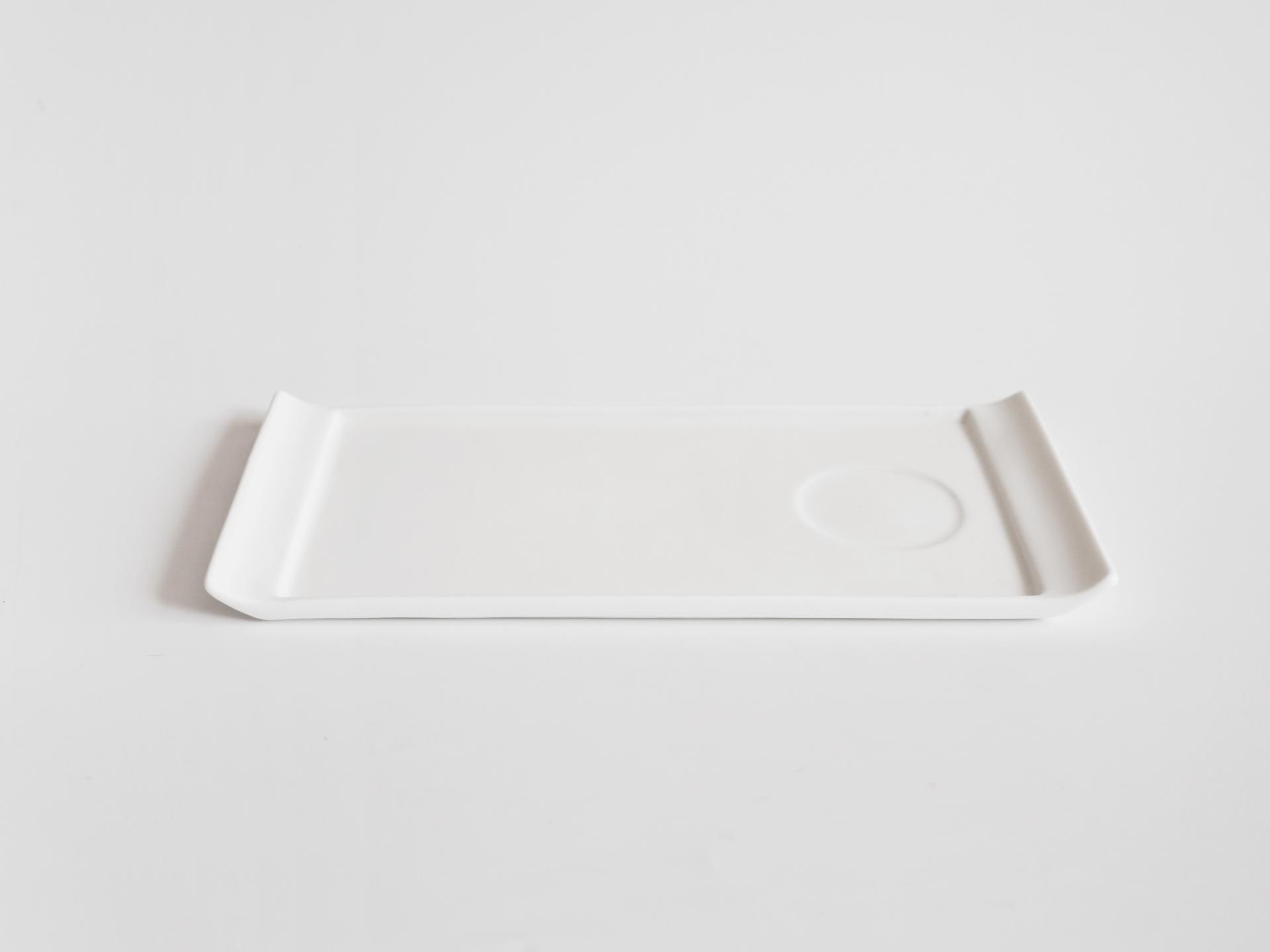 Flat White Plate & Cup Set