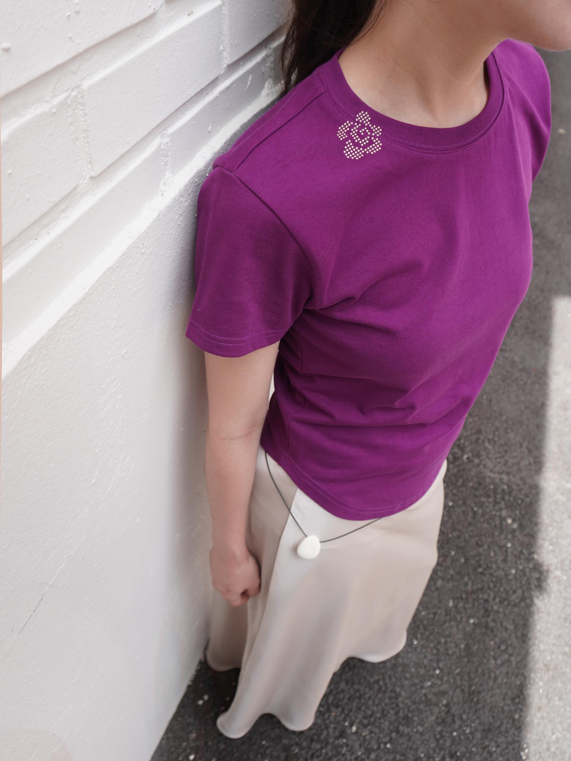 Flower Hunt T Shirt - Purple
