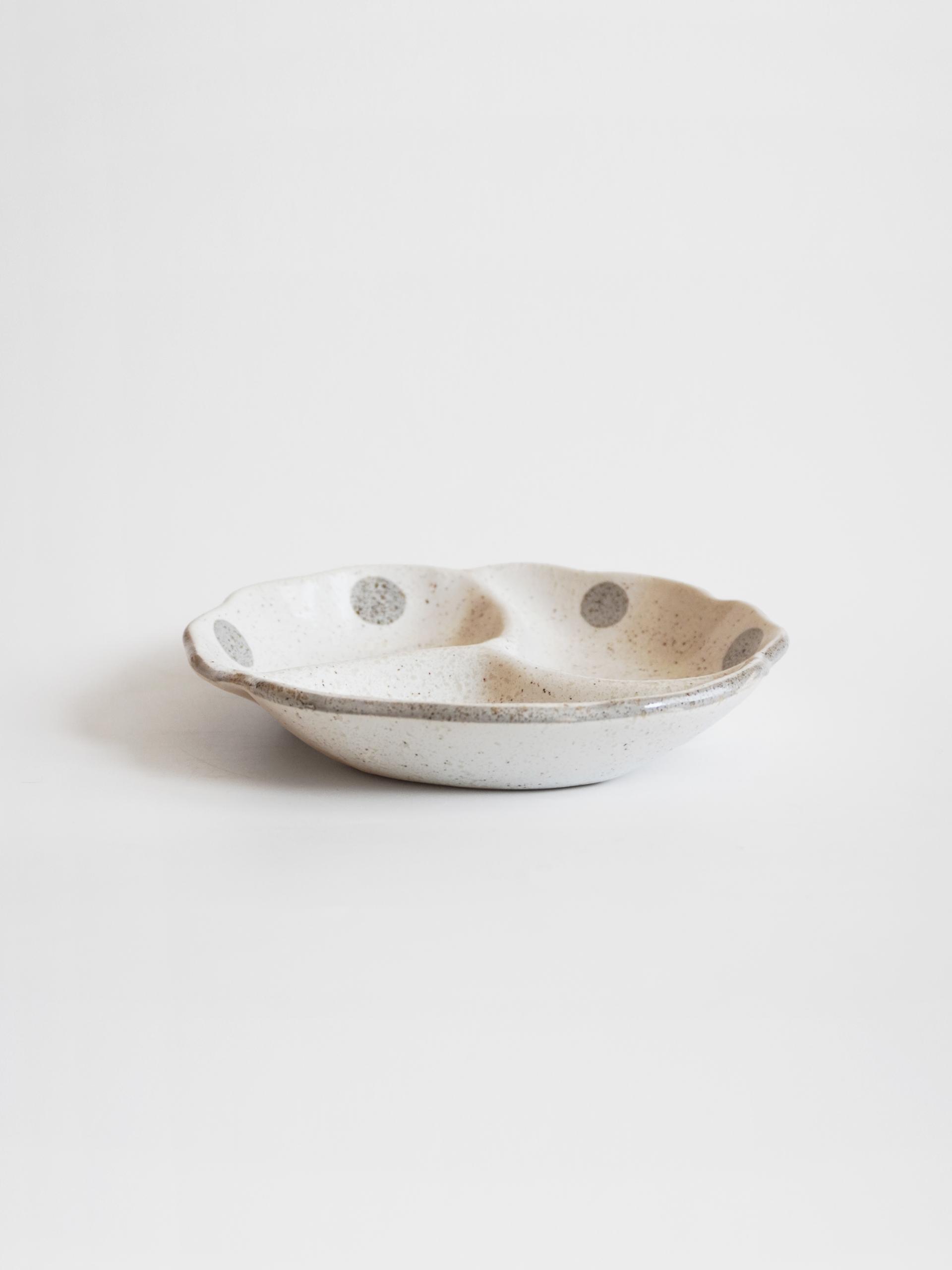 Dot Ceramic Plate - 3구 쉐어