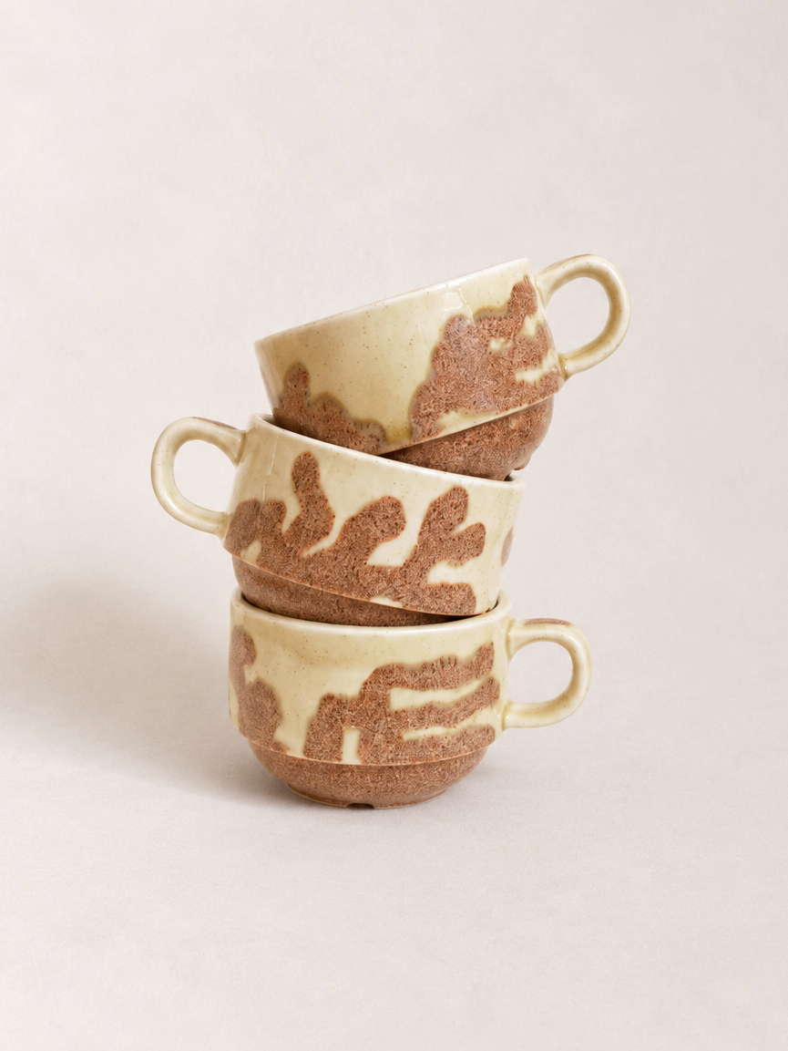 Brown Coral Cup Set