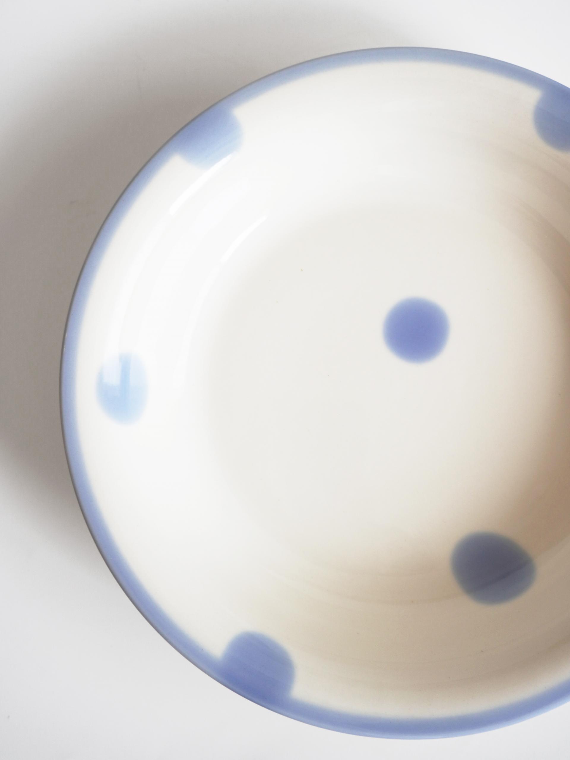 Milk Blue Dot Bowl