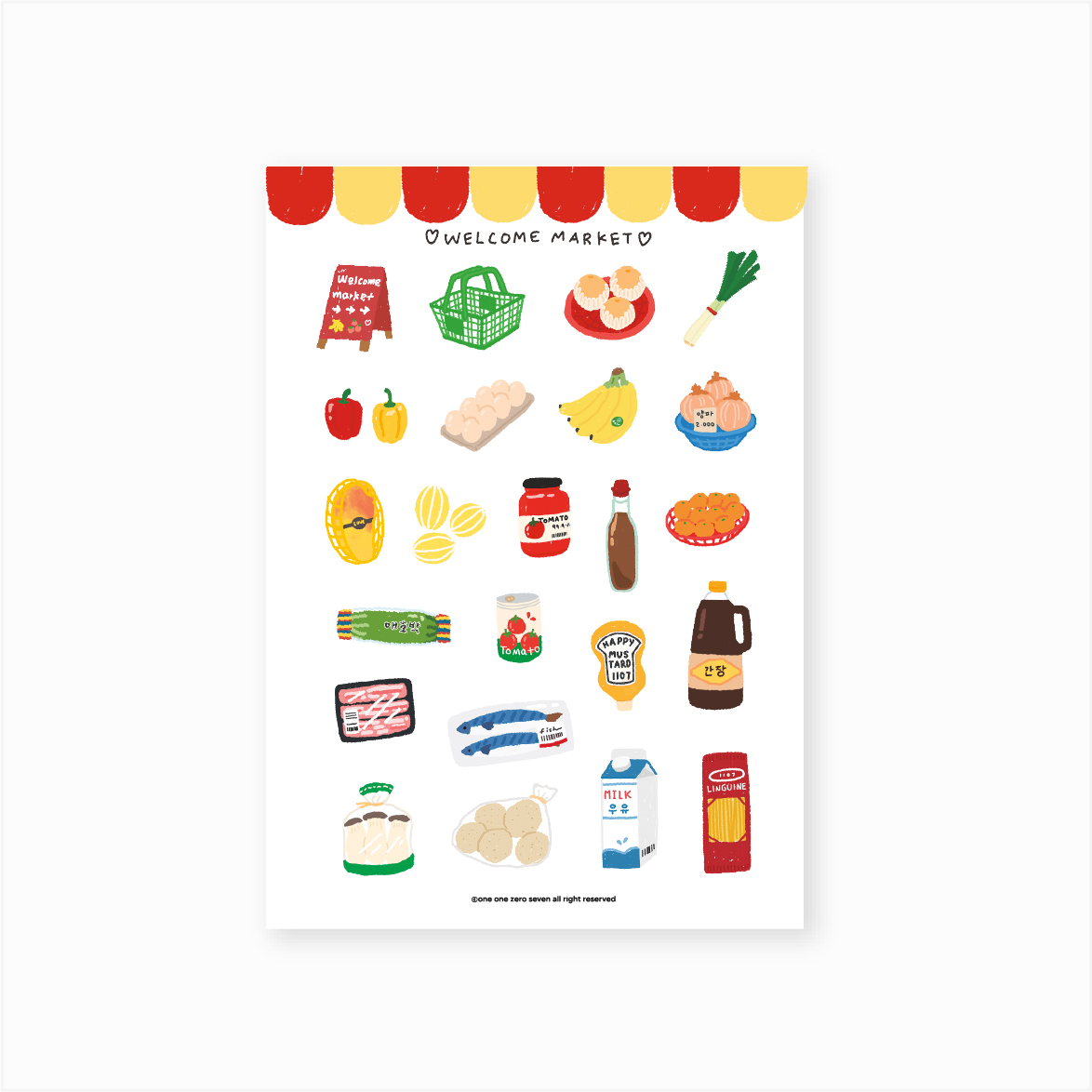 데코 스티커 - welcome market