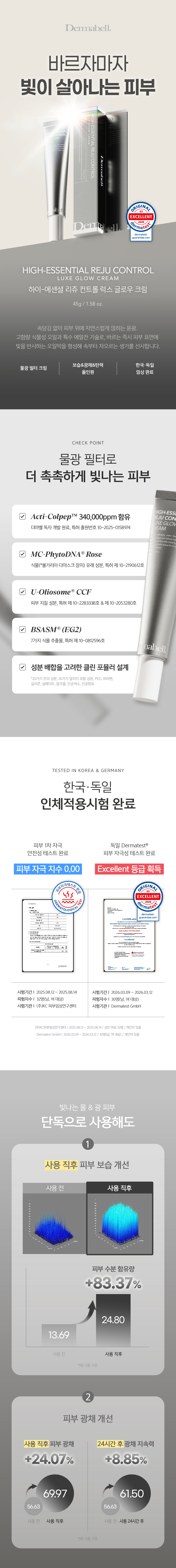 럭스 글로우+더마커버 샤쉐 듀오 50매