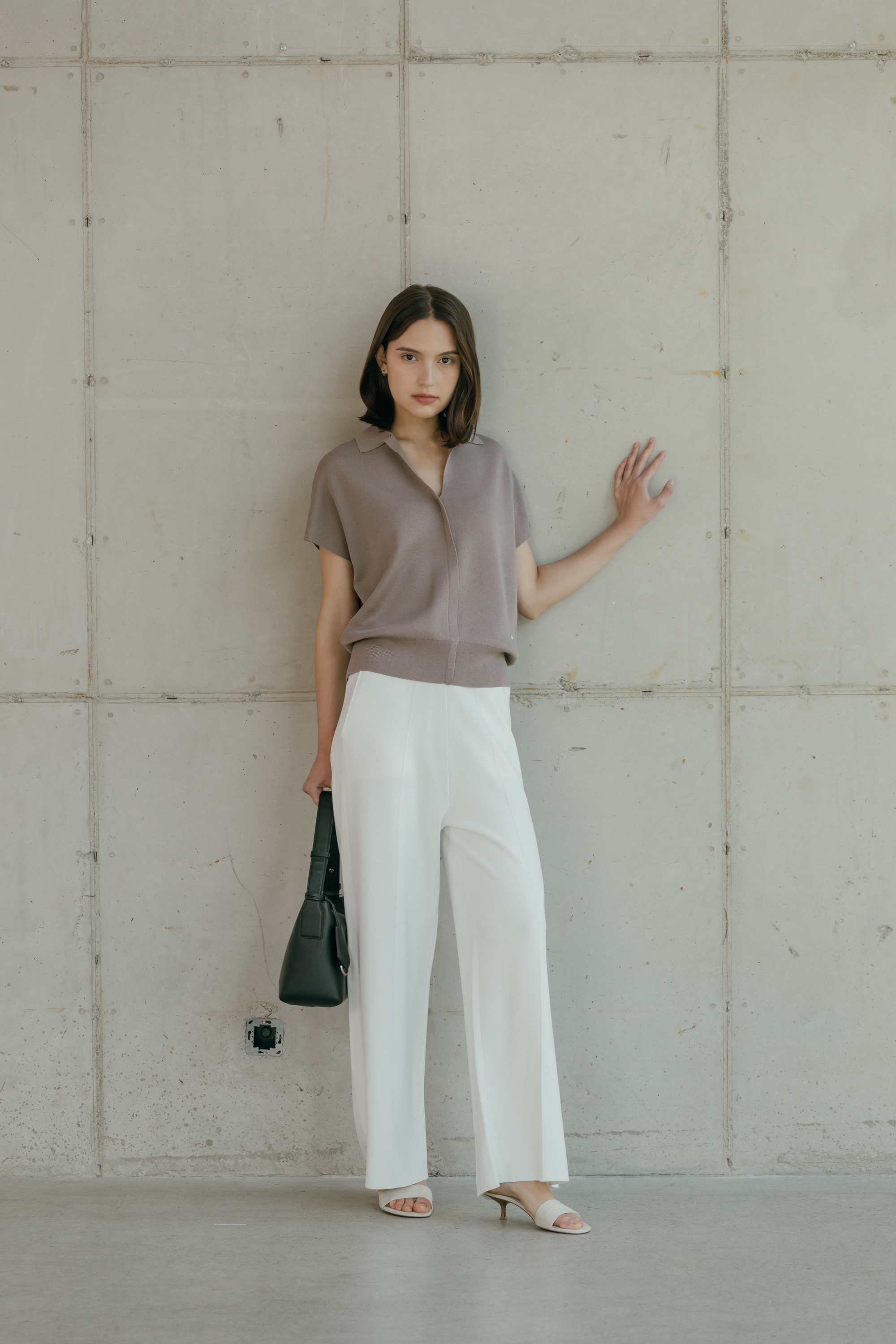 플로렌 시그니처 카라 니트 TOP_BEIGE (3colors)