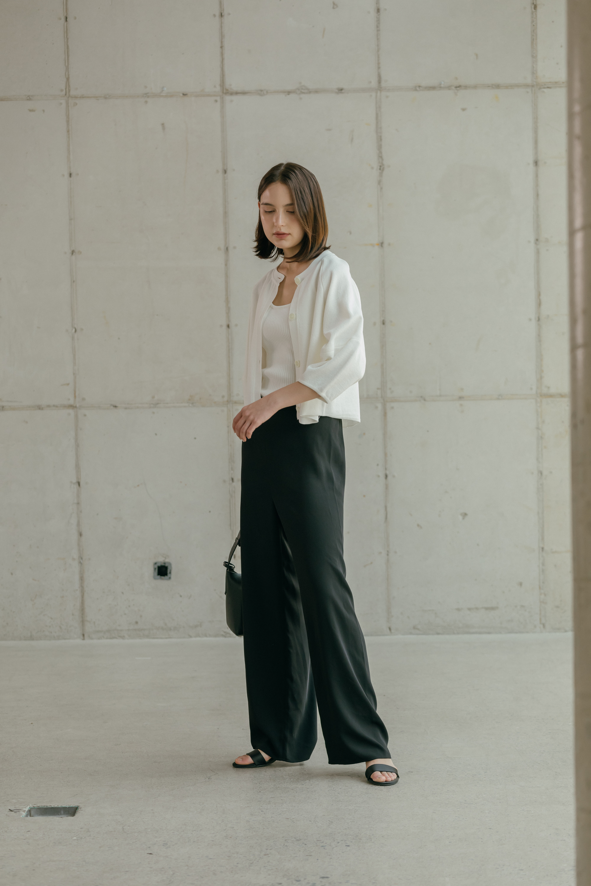 마농 드로즈볼륨 니트가디건_BLACK (2colors)
