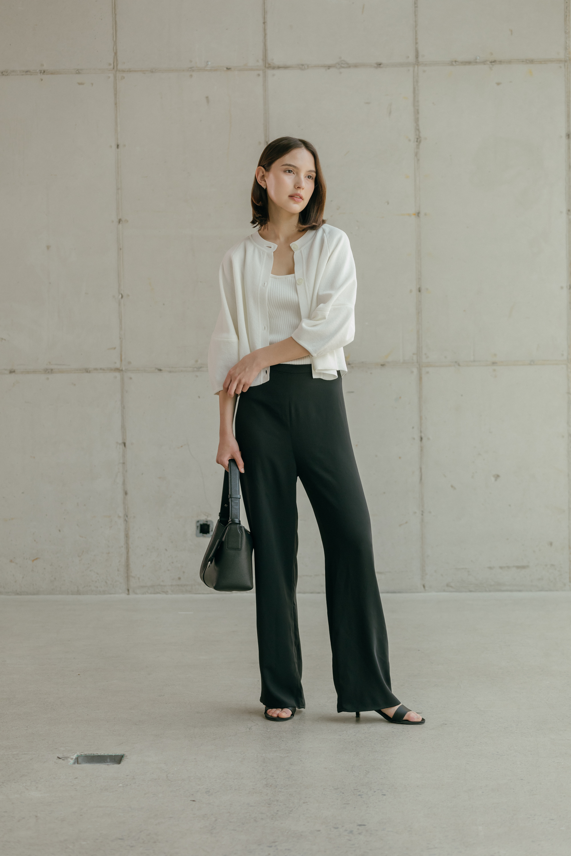 마농 드로즈볼륨 니트가디건_BLACK (2colors)