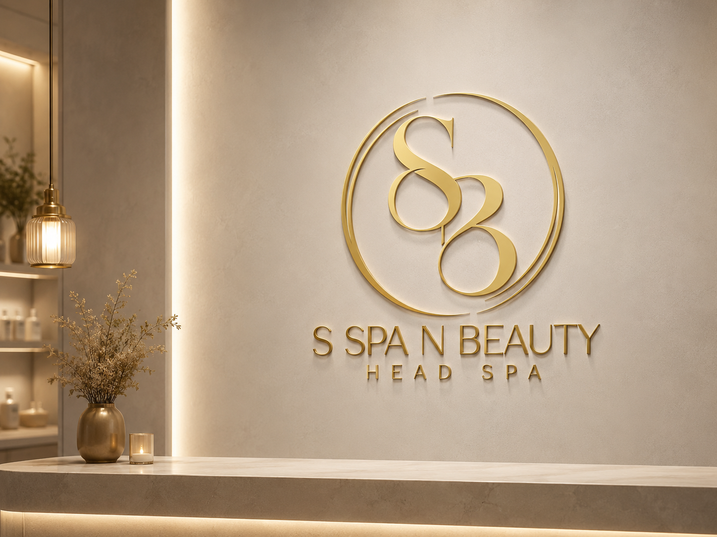 S Spa N Beauty. 로고 디자인