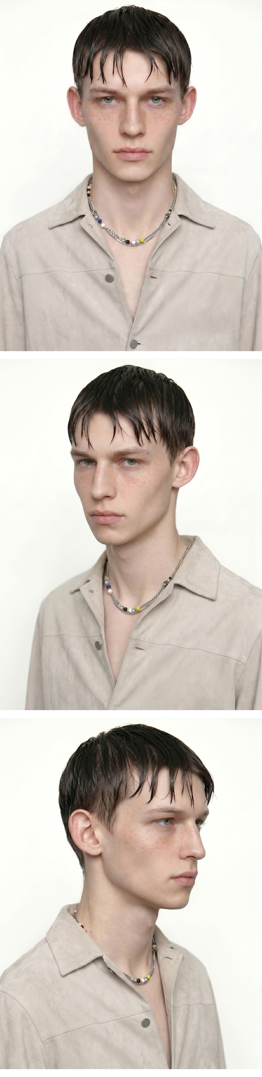 PHAEL MULTI STONE CHAIN NECKLACE / MULTI