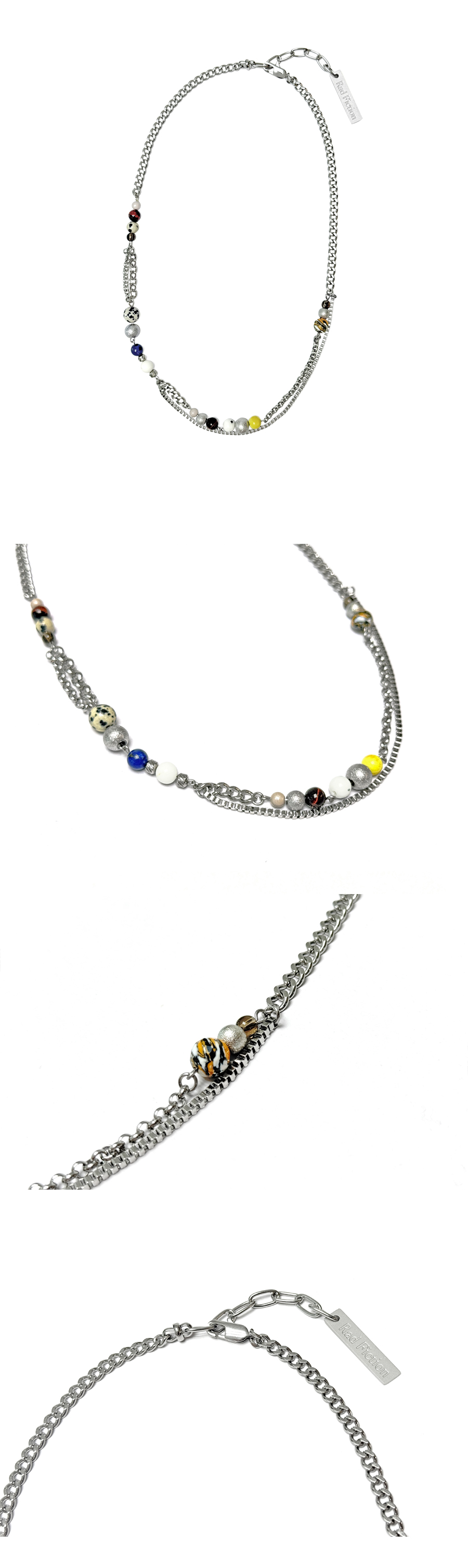 PHAEL MULTI STONE CHAIN NECKLACE / MULTI