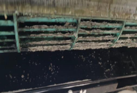 클라우스 송풍팬 세척 전