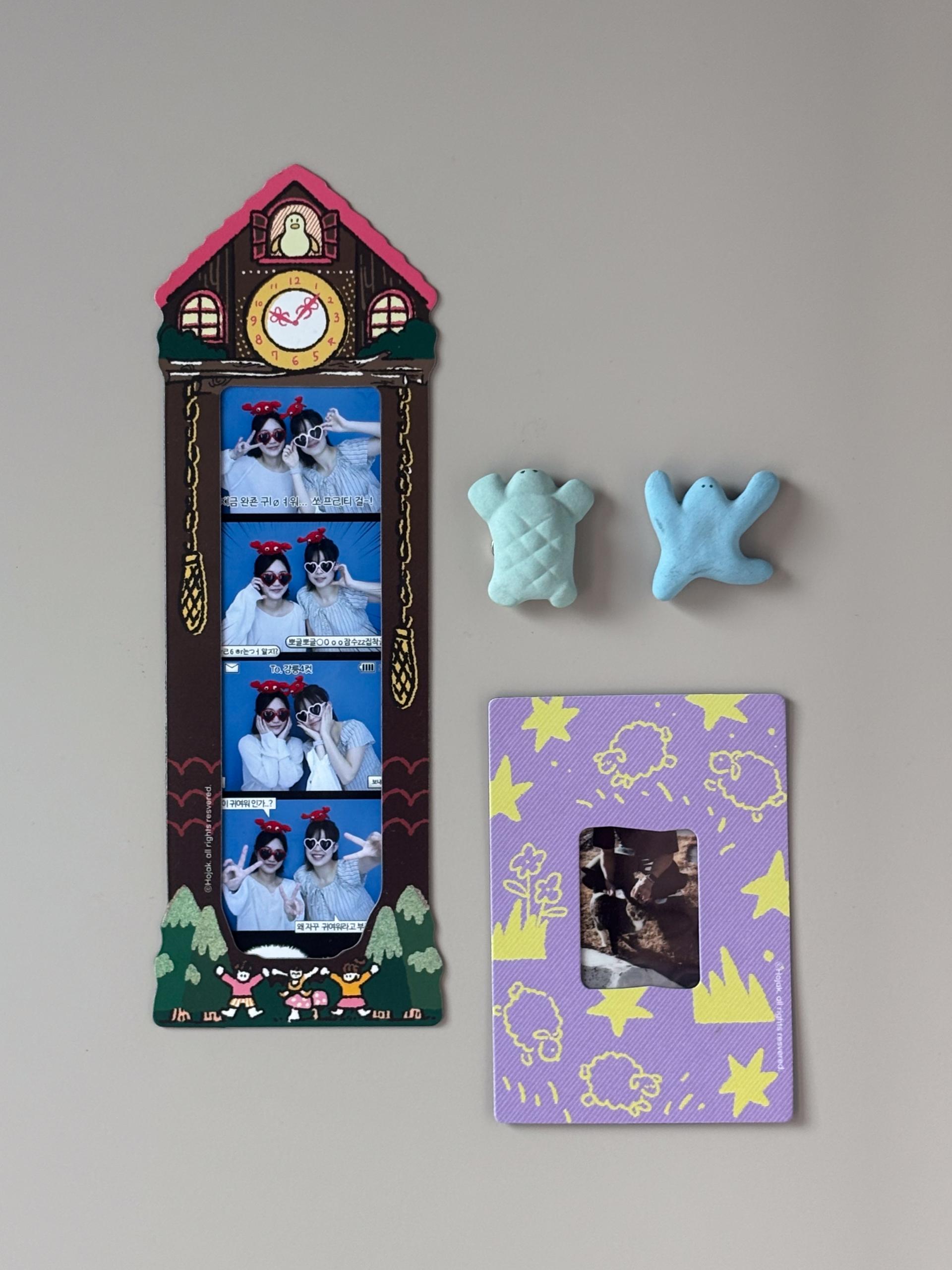 [Photo Frame] 뻐꾸기시계 네컷사진 자석 프레임 - 스몰