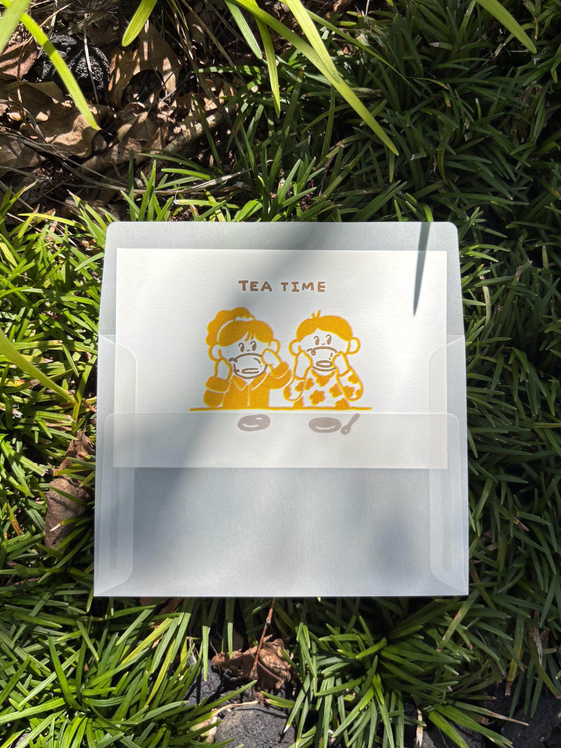 티타임 리소엽서 - 가로형