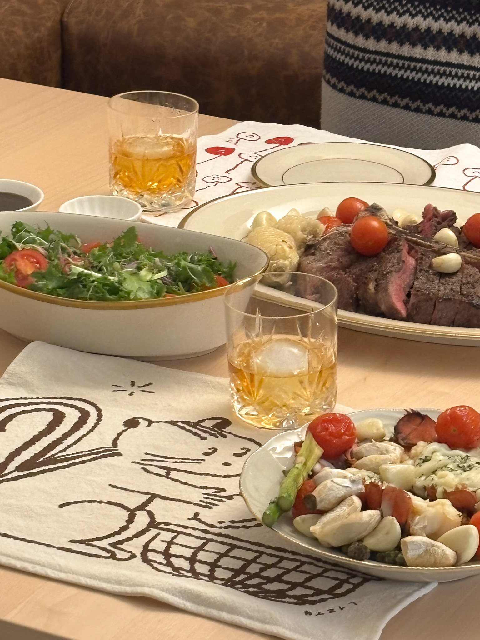 [Kitchen Cloth] 계절맛 키친크로스 : 다람쥐와 도토리 바구니