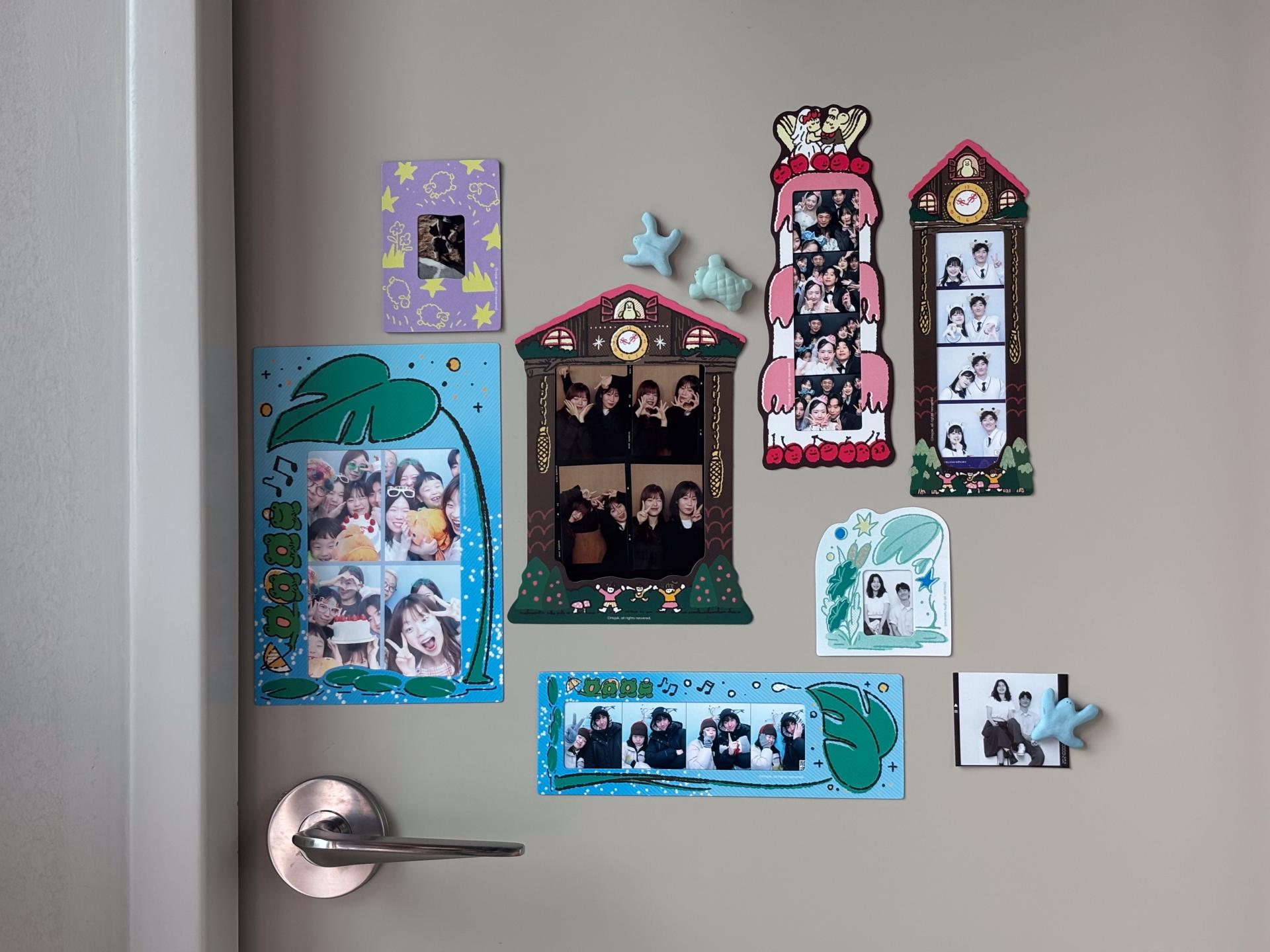 [Photo Frame] 뻐꾸기시계 네컷사진 자석 프레임 - 라지