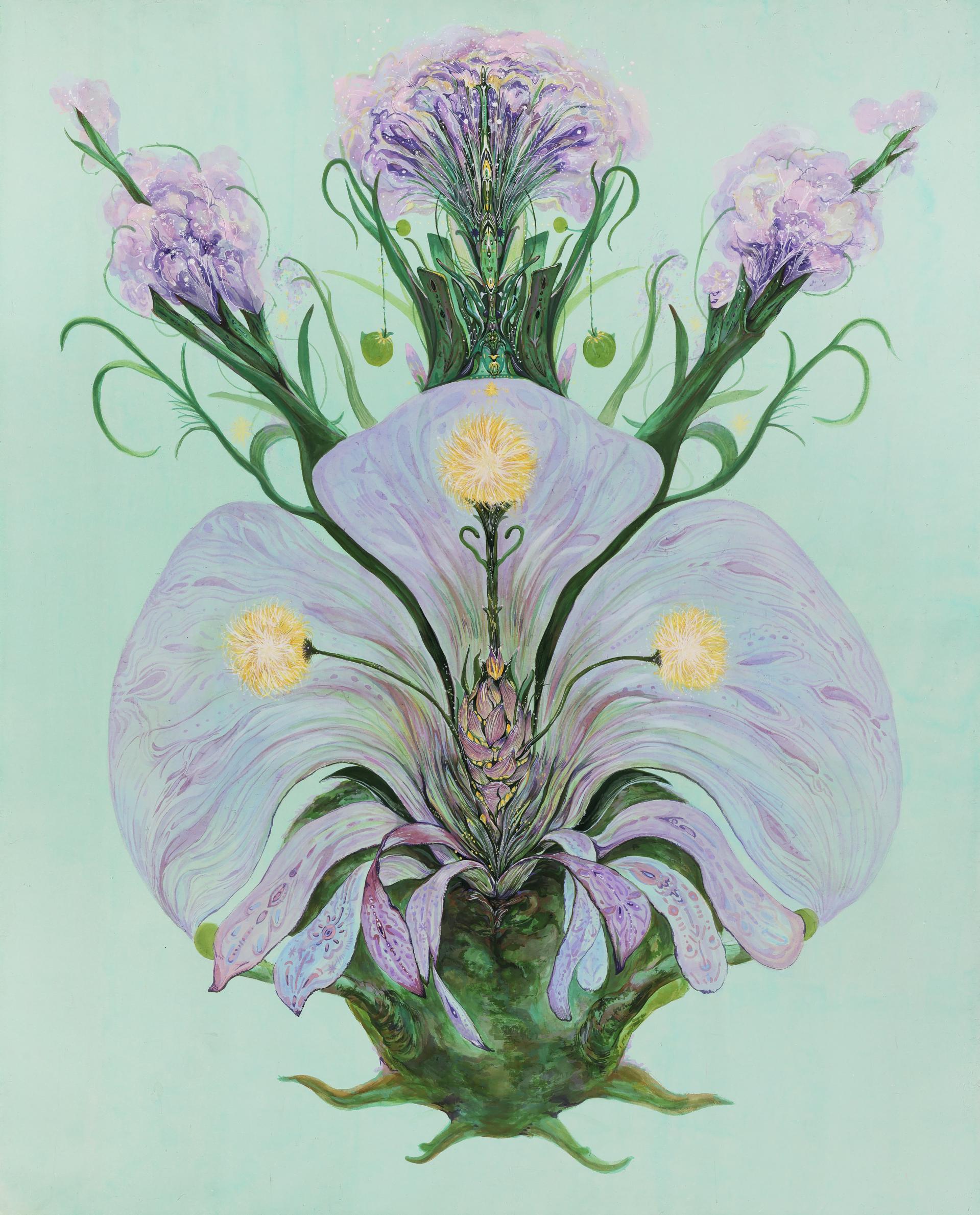 이펄 <대형식물 시리즈> 장지에 과슈, 잉크, 분채, 162.2x130.3(cm), 2026