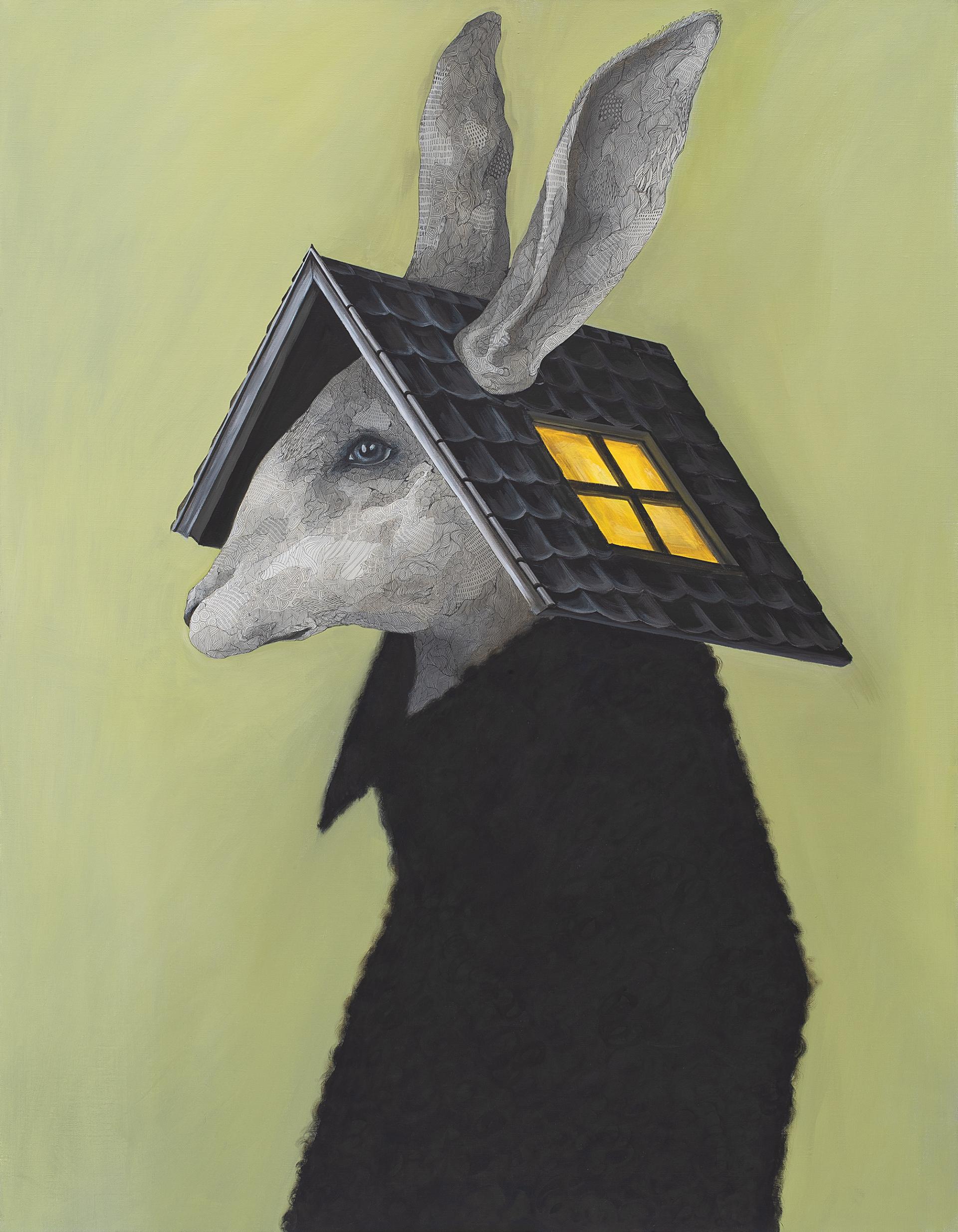 이진상 <현대인의 초상> 캔버스에 아크릴, 펜, 116.8x91(cm), 2026