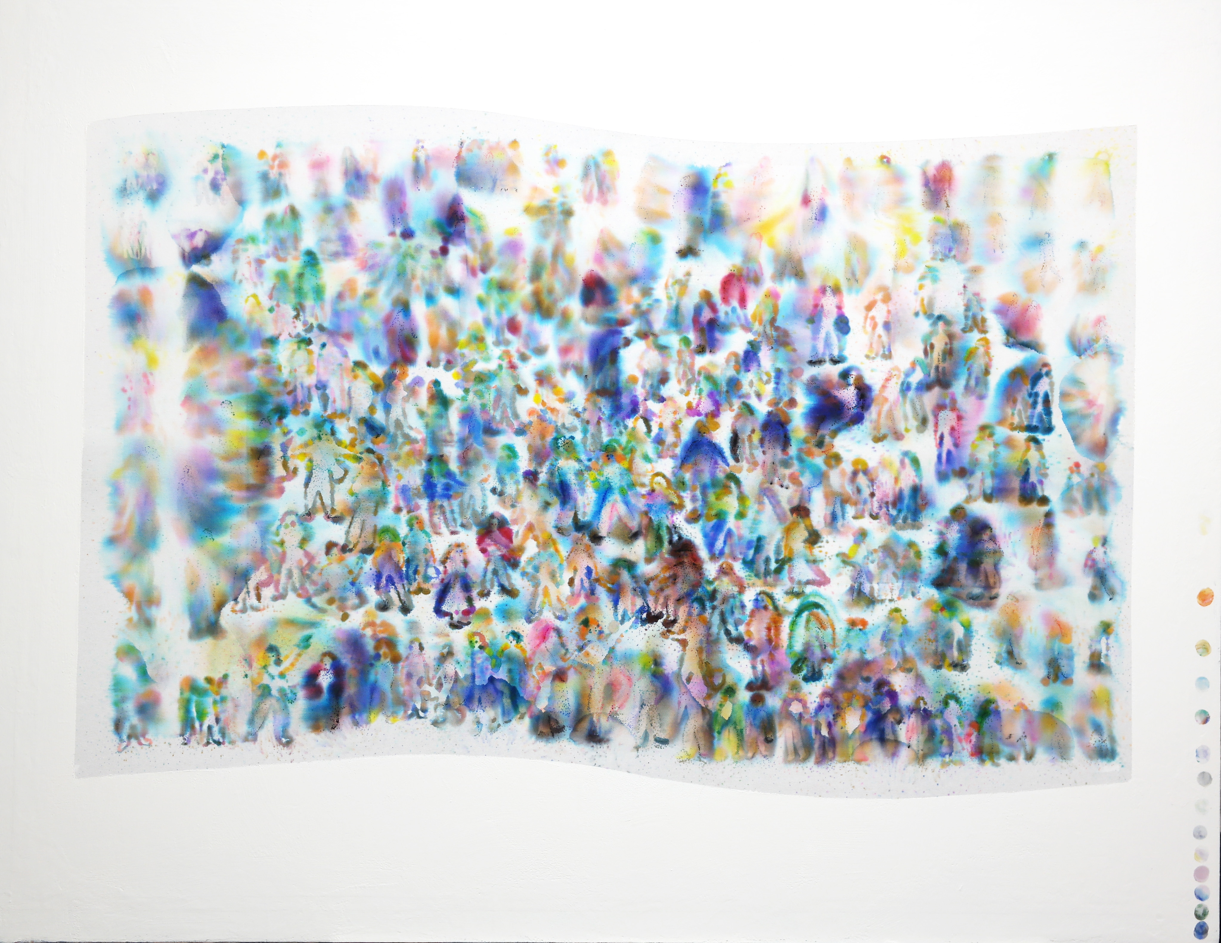 박경 <남부 순환로 2406-1> 린넨에 전사, 사인펜, 미디엄, 91x116.8(cm), 2026
