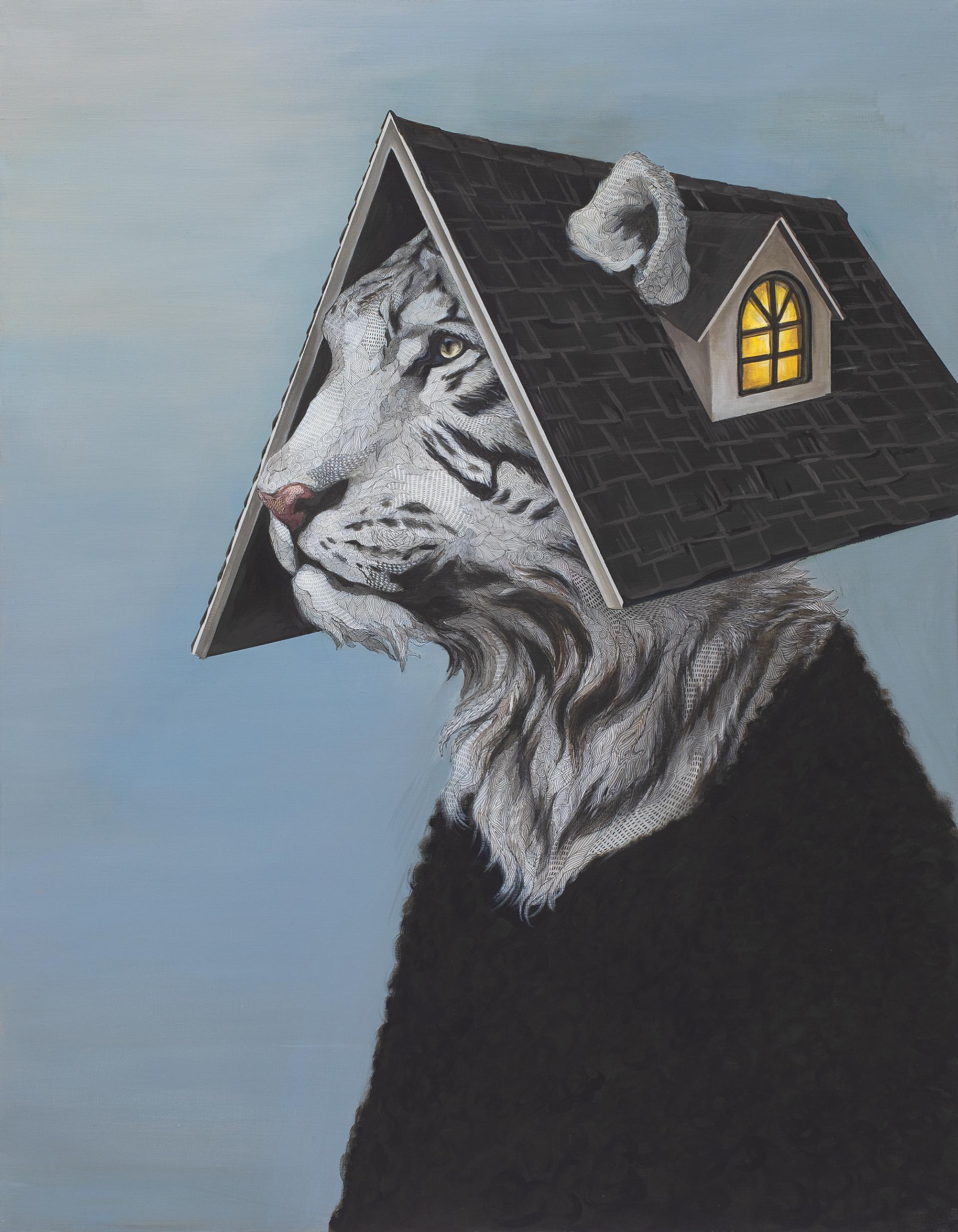 이진상 <현대인의 초상> 캔버스에 아크릴, 펜, 116.8x91(cm), 2026