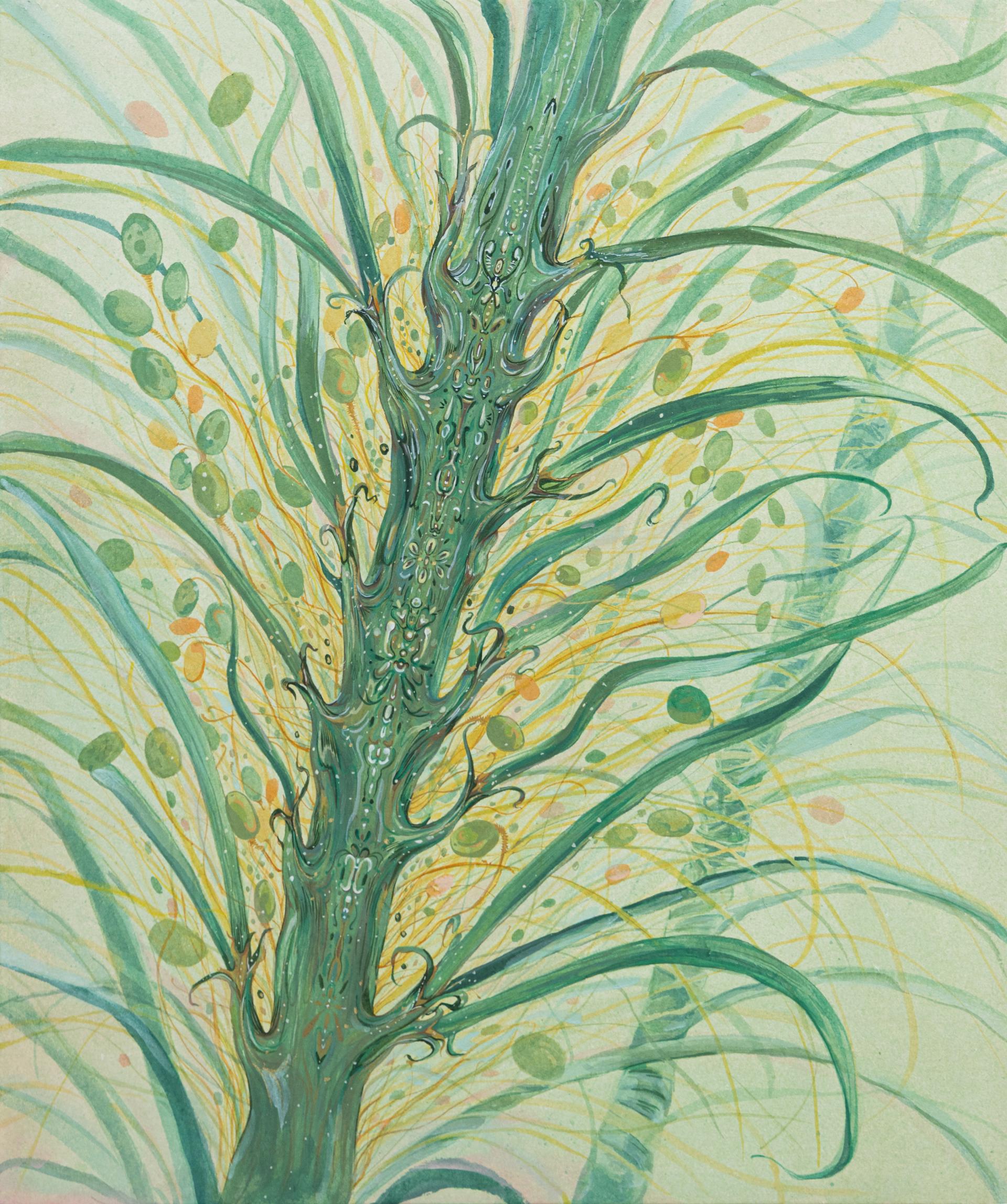 이펄 <저마다의 방향> 장지에 과슈, 잉크, 분채, 72.7x60.9(cm), 2026